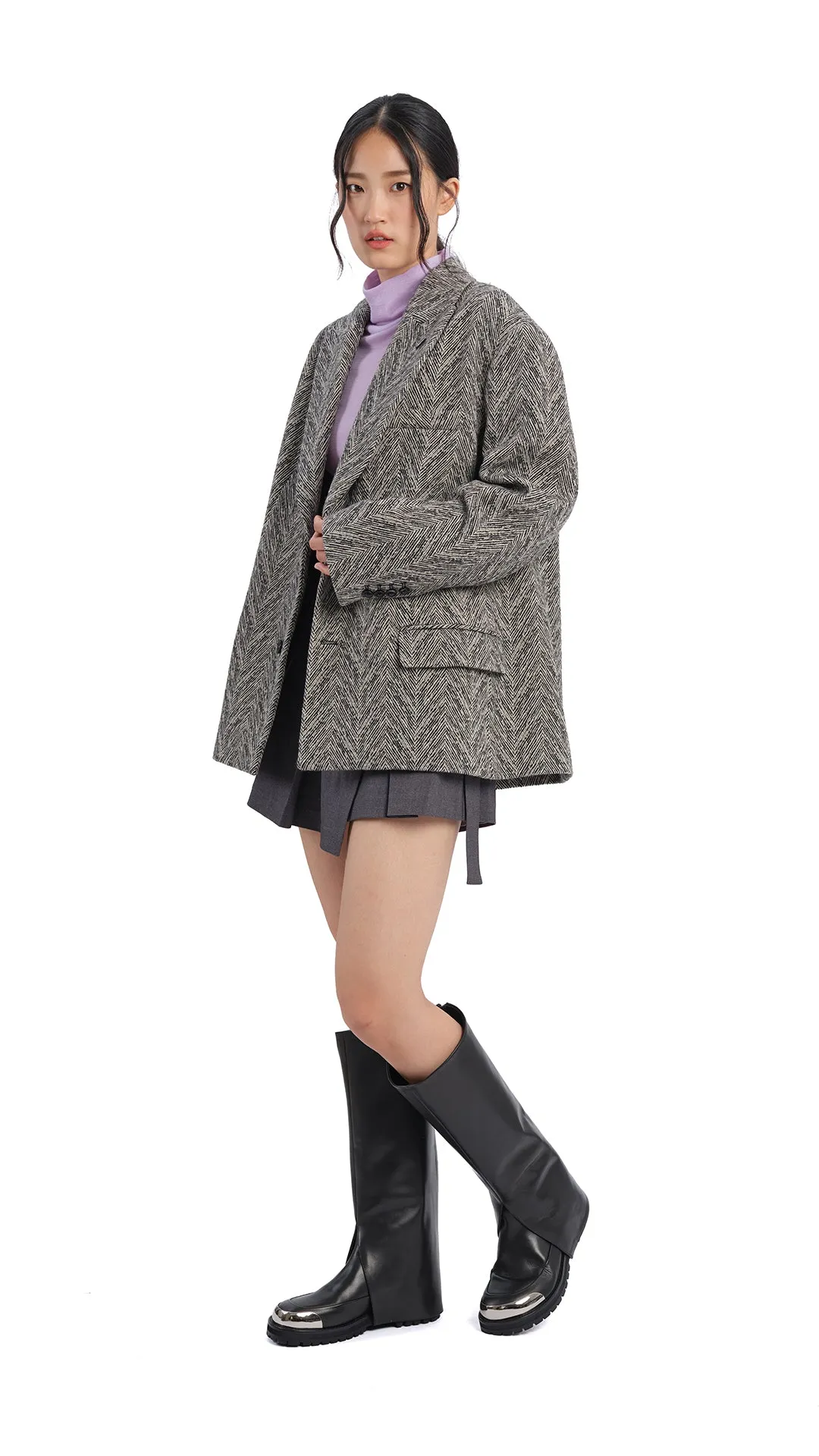 2 In 1 Metal Toecap Knee High Boots sold by INITIAL Fashion product image thumbnail 4