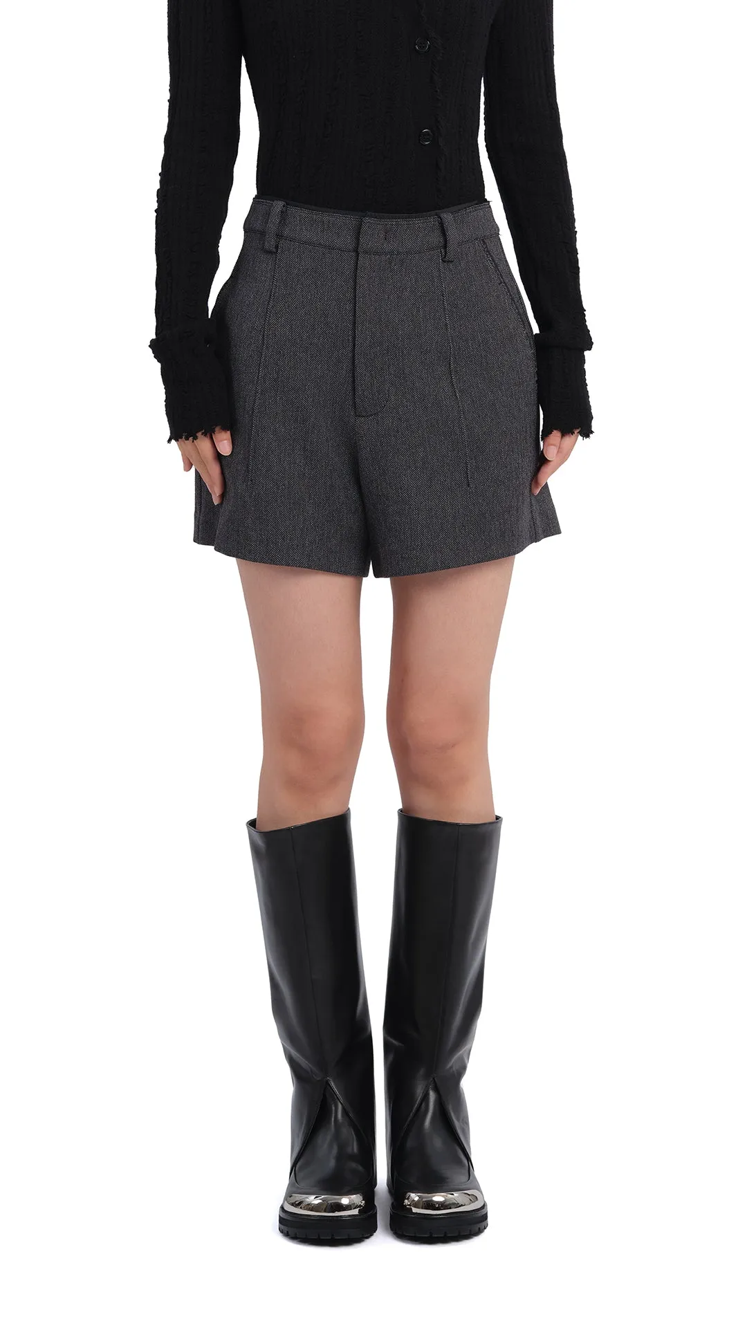 2 In 1 Metal Toecap Knee High Boots sold by INITIAL Fashion