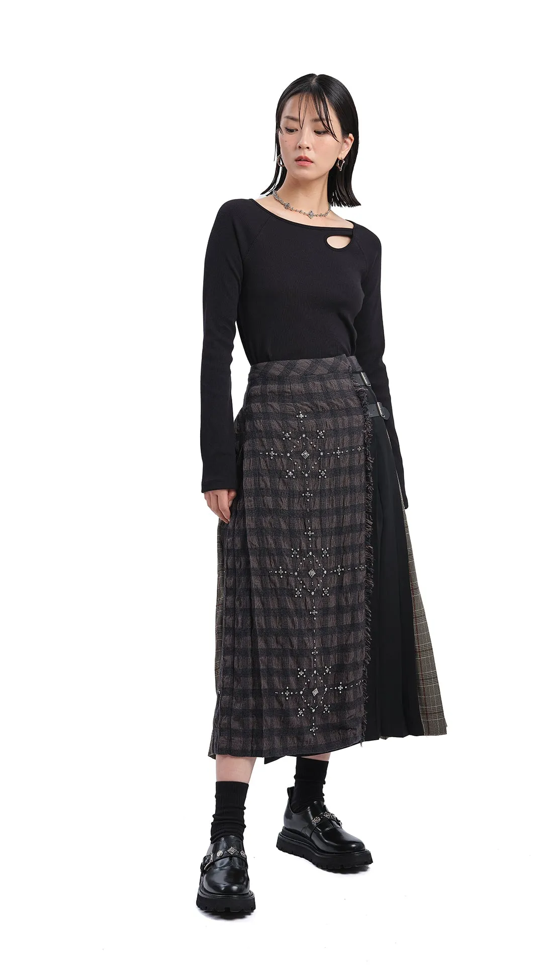 Long Sleeve Bridge-Neck Top sold by INITIAL Fashion product image thumbnail 4