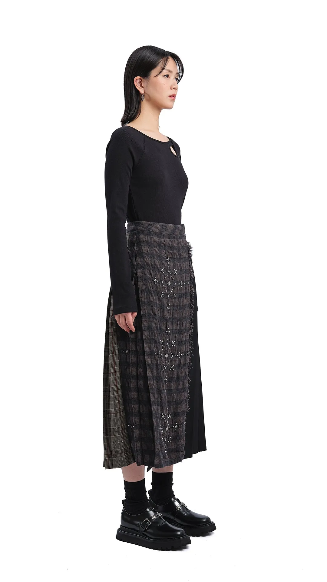 Long Sleeve Bridge-Neck Top sold by INITIAL Fashion product image thumbnail 2