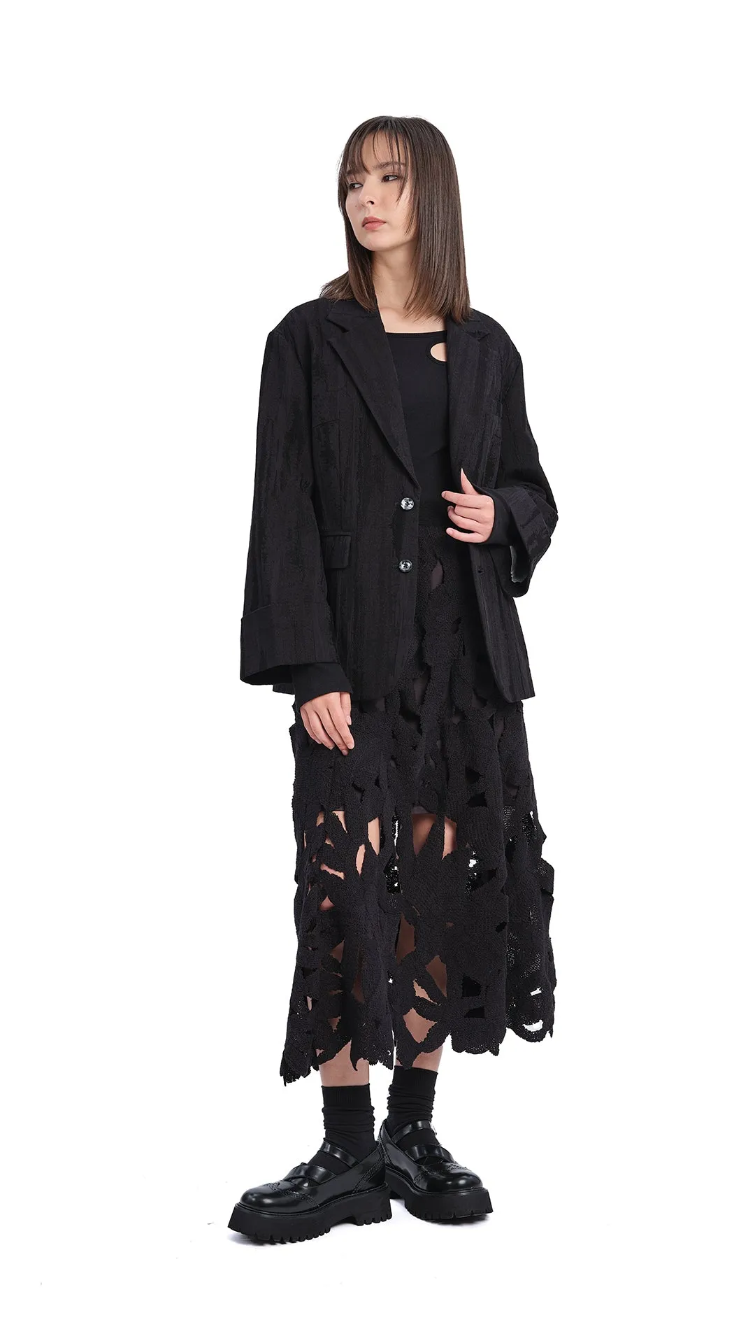 Crochet A-line Skirt sold by INITIAL Fashion product image thumbnail 4