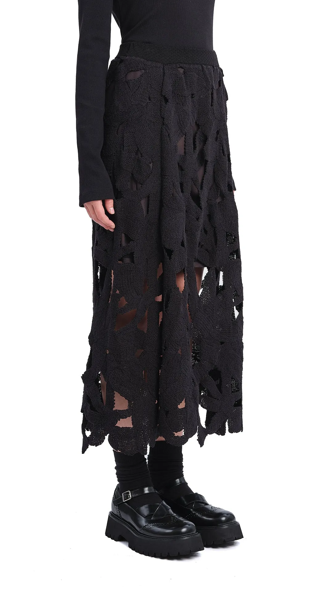 Crochet A-line Skirt sold by INITIAL Fashion product image thumbnail 2