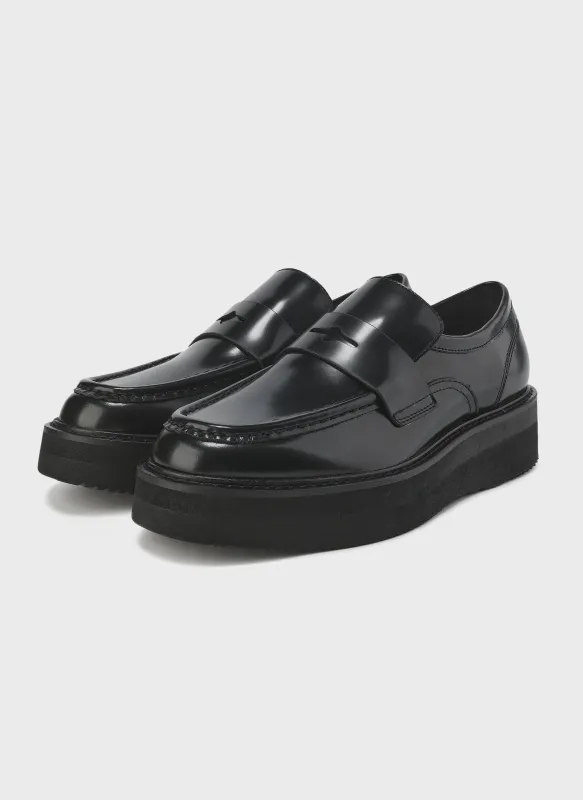 Platform Leather Loafers sold by INITIAL Fashion