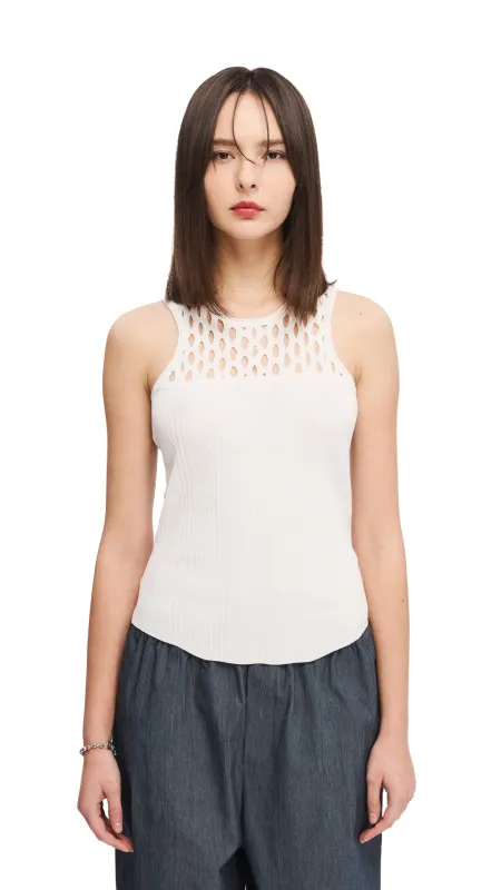 Pointelle Tank Top sold by INITIAL Fashion