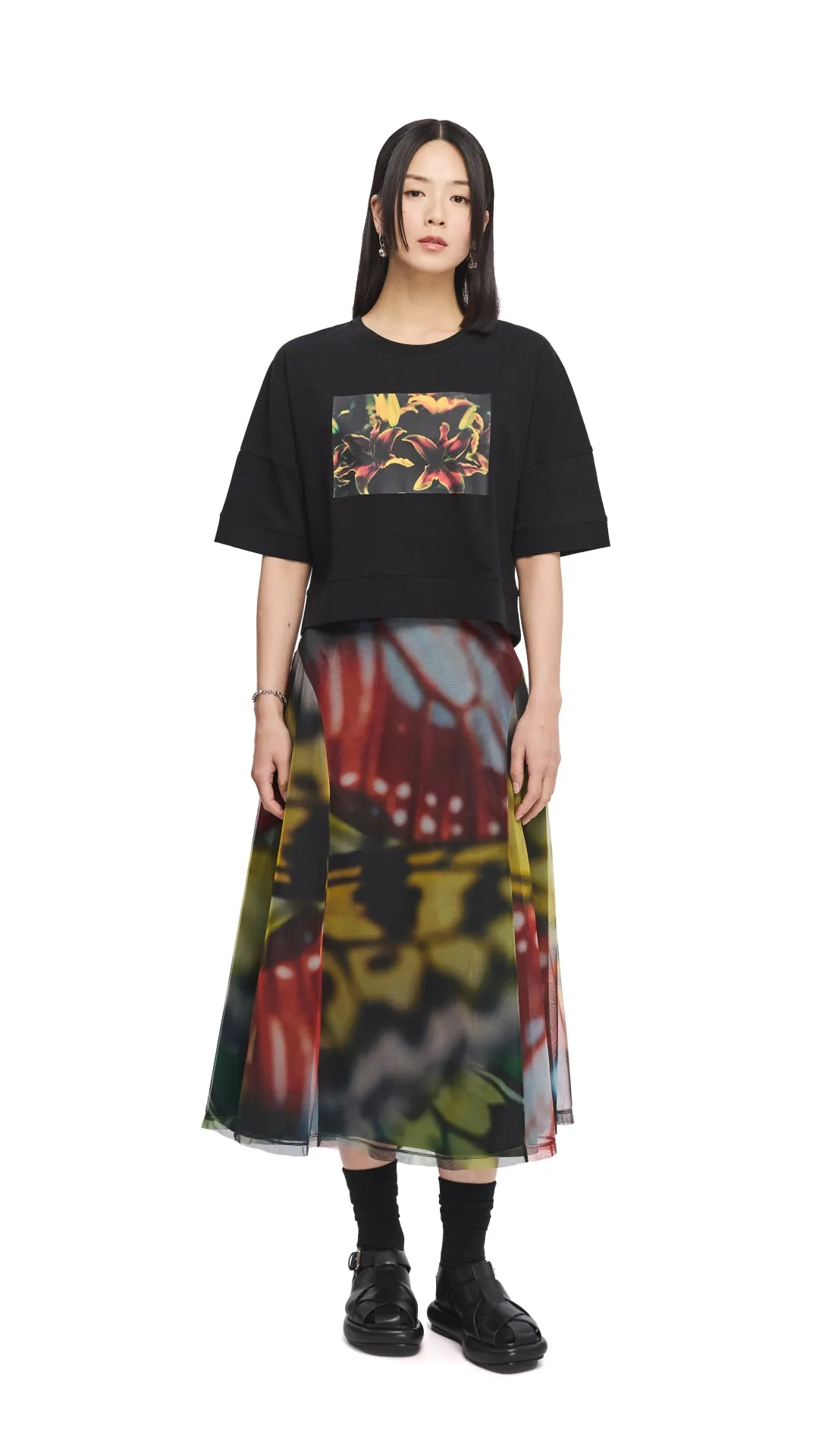 Mika Ninagawa Graphic Crop Tee sold by INITIAL Fashion product image thumbnail 4