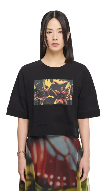 Mika Ninagawa Graphic Crop Tee made by INITIAL Fashion