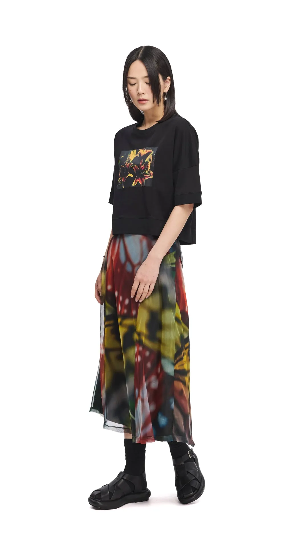Mika Ninagawa Graphic Crop Tee sold by INITIAL Fashion product image thumbnail 5
