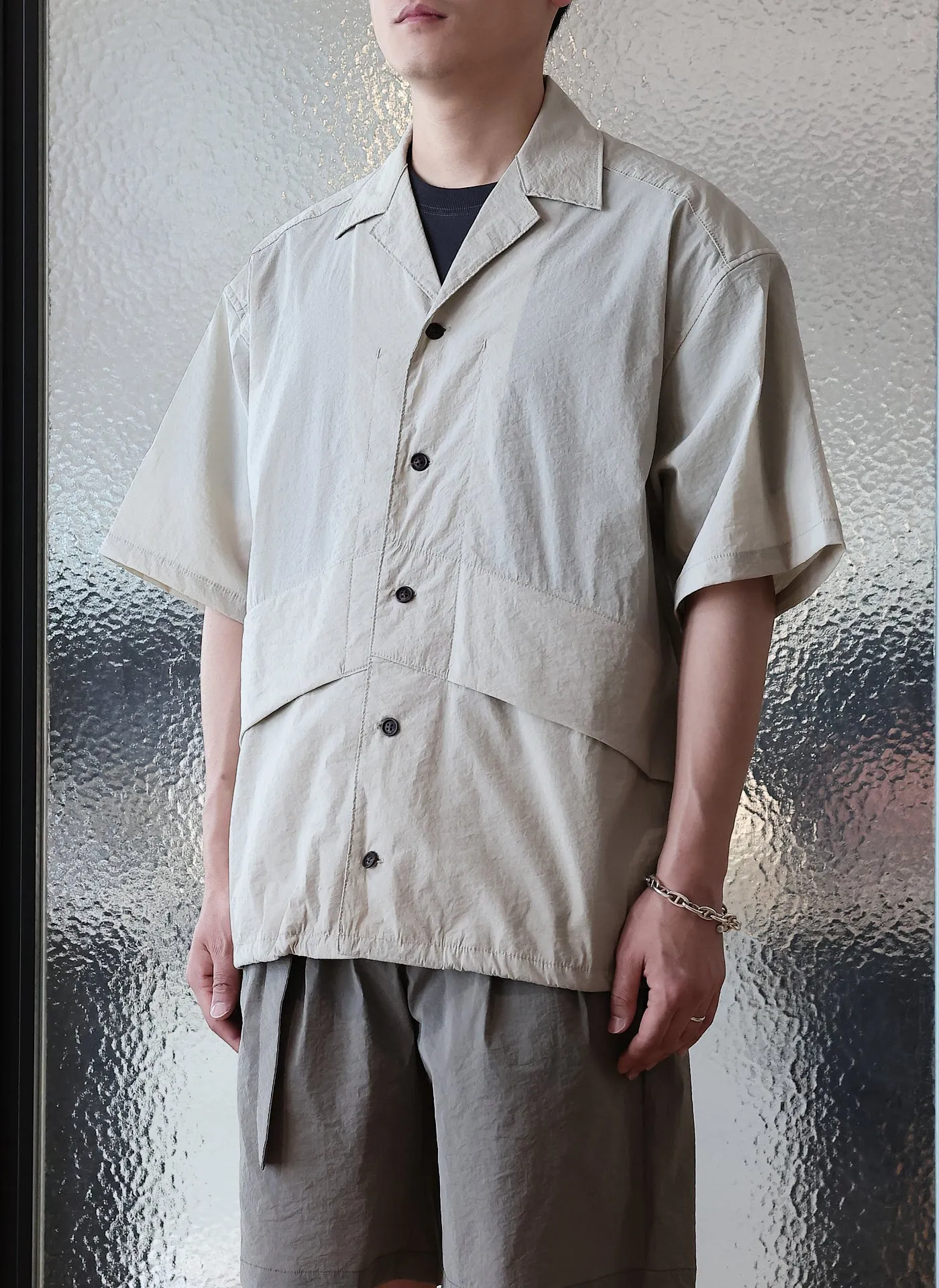 Nylon Polyester Business Pack Open Collar Shirt Jacket sold by INITIAL Fashion