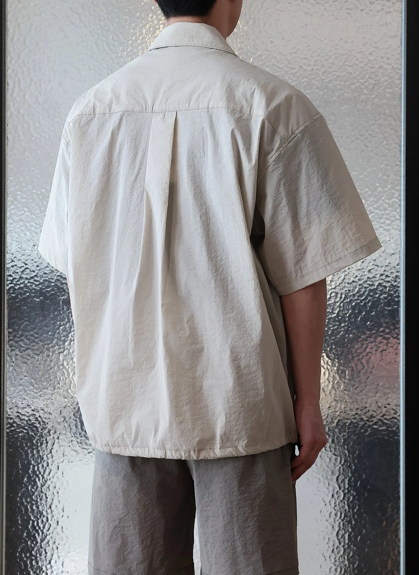 Nylon Polyester Business Pack Open Collar Shirt Jacket sold by INITIAL Fashion product image thumbnail 2