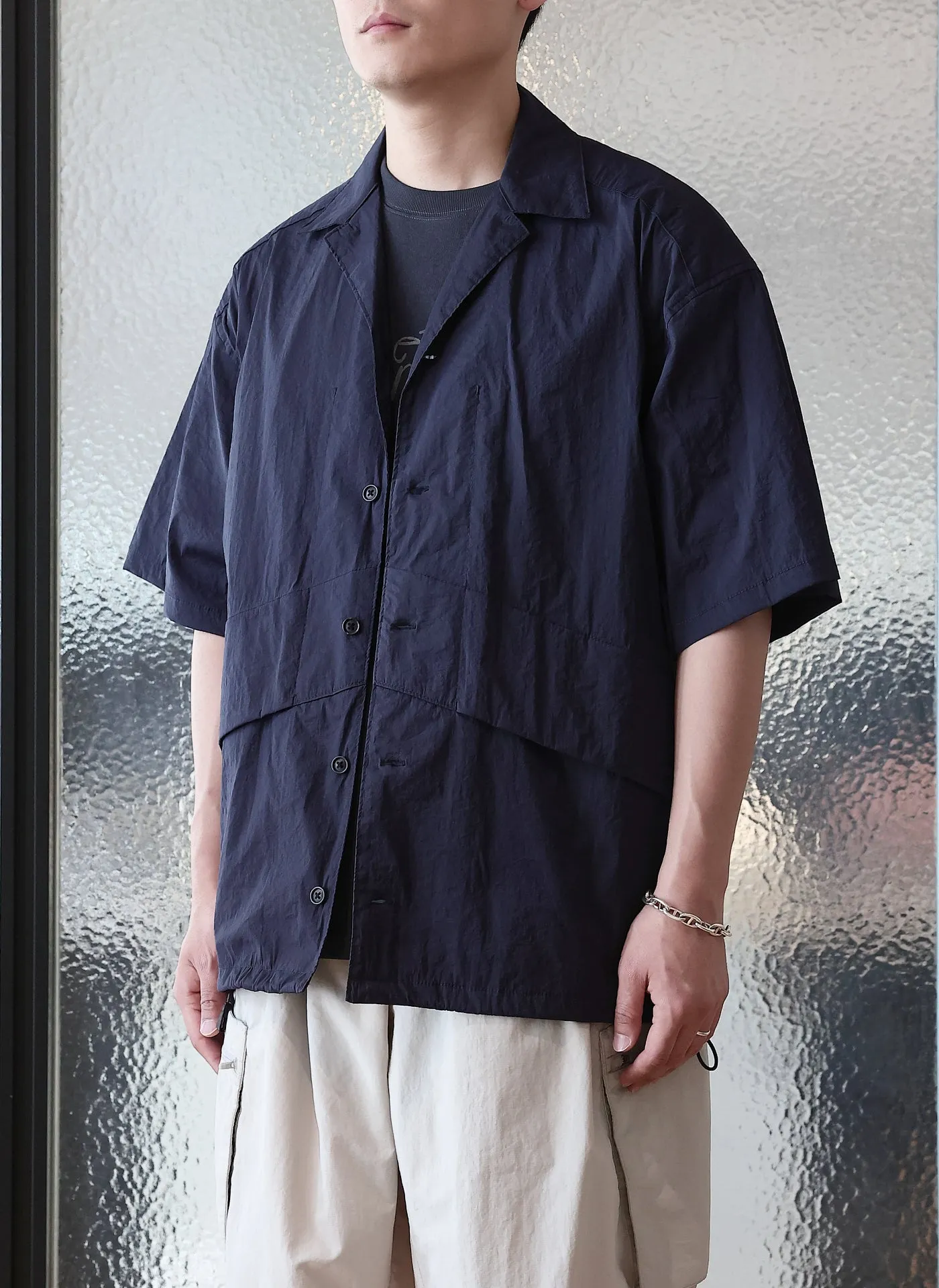 Nylon Polyester Business Pack Open Collar Shirt Jacket sold by INITIAL Fashion