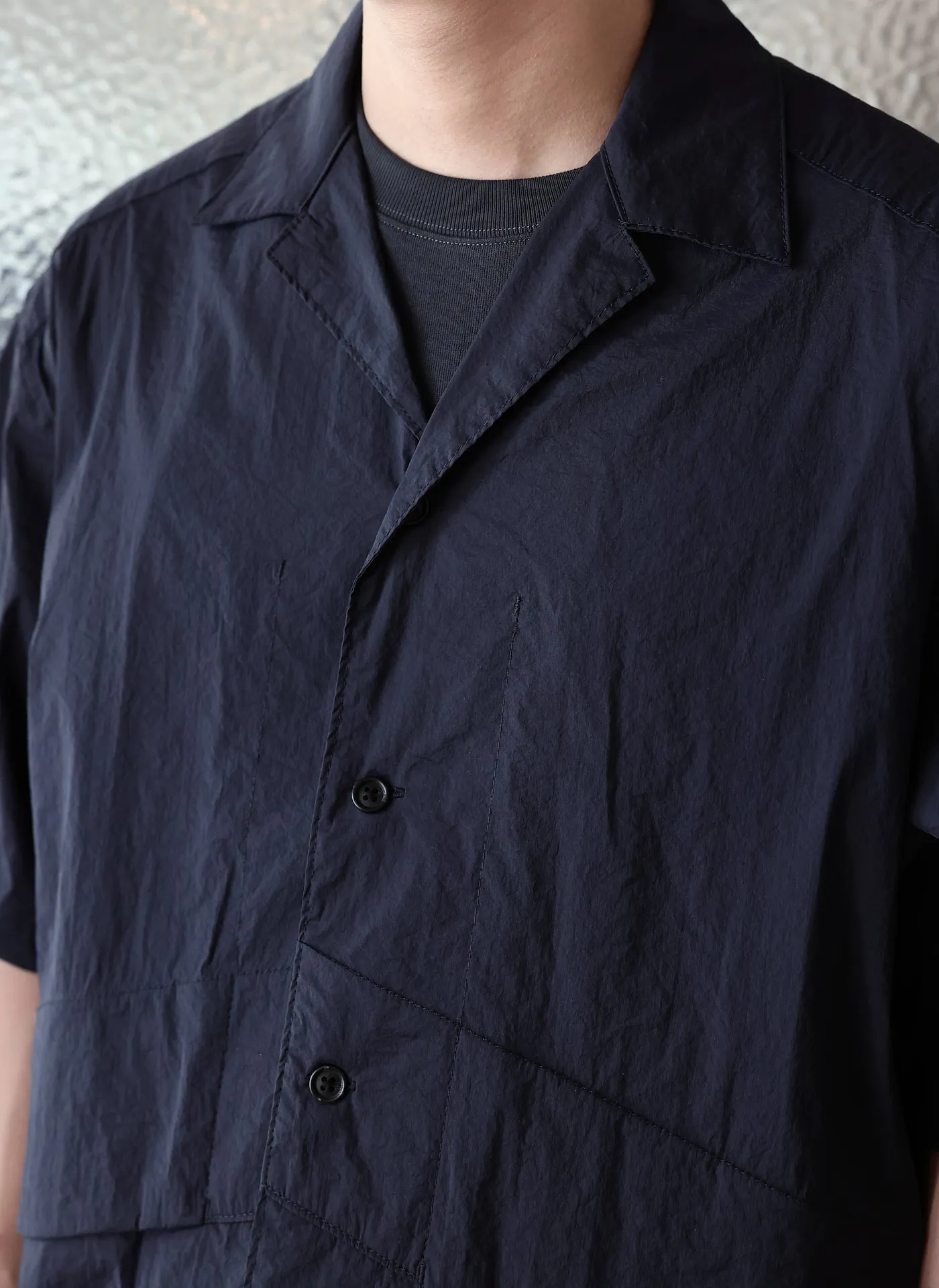 Nylon Polyester Business Pack Open Collar Shirt Jacket sold by INITIAL Fashion product image thumbnail 3