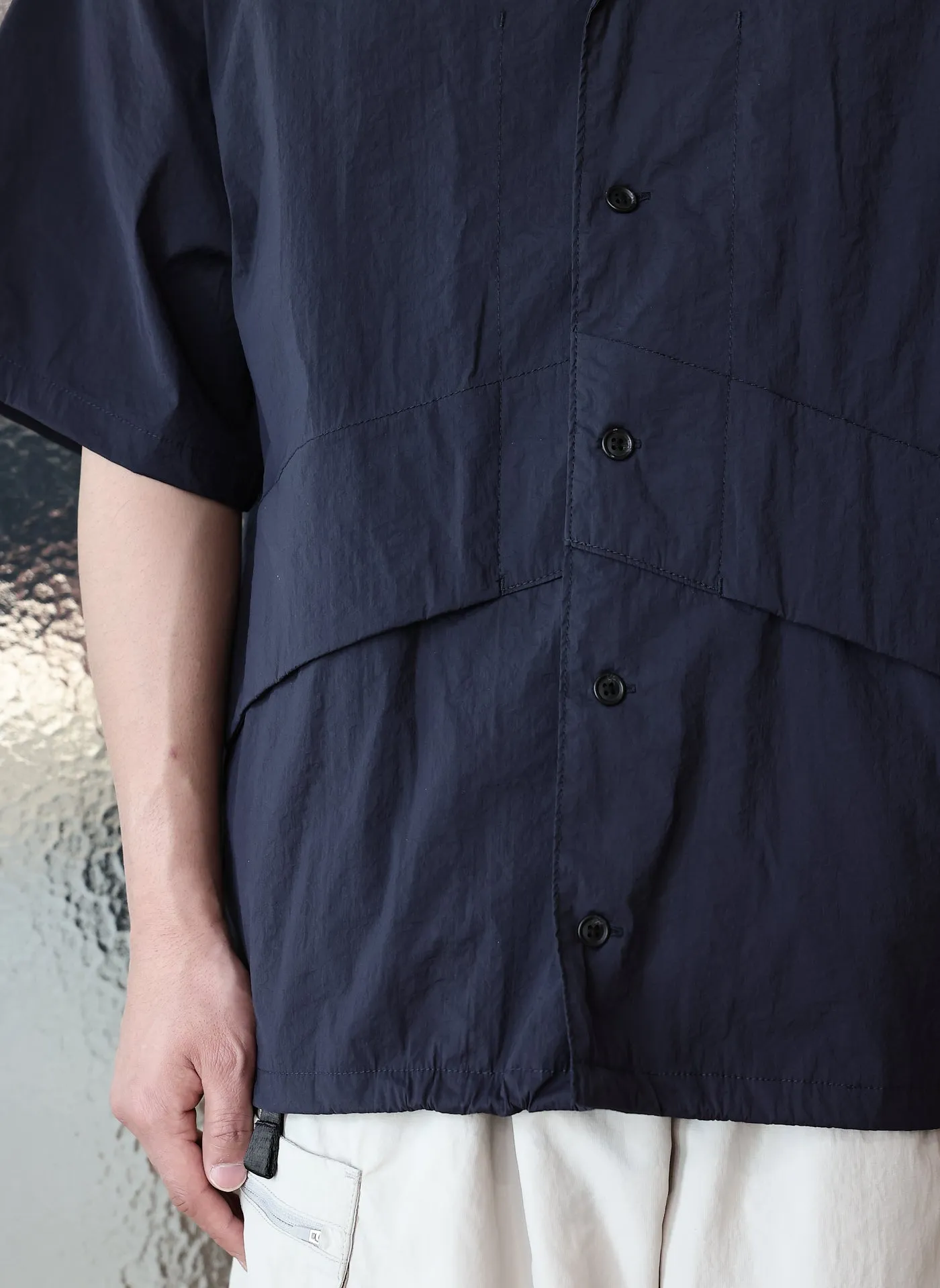 Nylon Polyester Business Pack Open Collar Shirt Jacket sold by INITIAL Fashion product image thumbnail 4