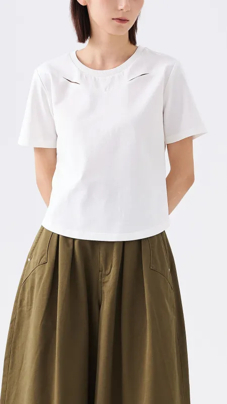 Cut-out T-Shirt sold by INITIAL Fashion
