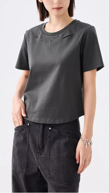 Cut-out T-Shirt sold by INITIAL Fashion