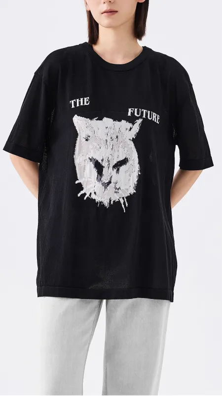 Knitted Mythical Animal Graphic Tee sold by INITIAL Fashion