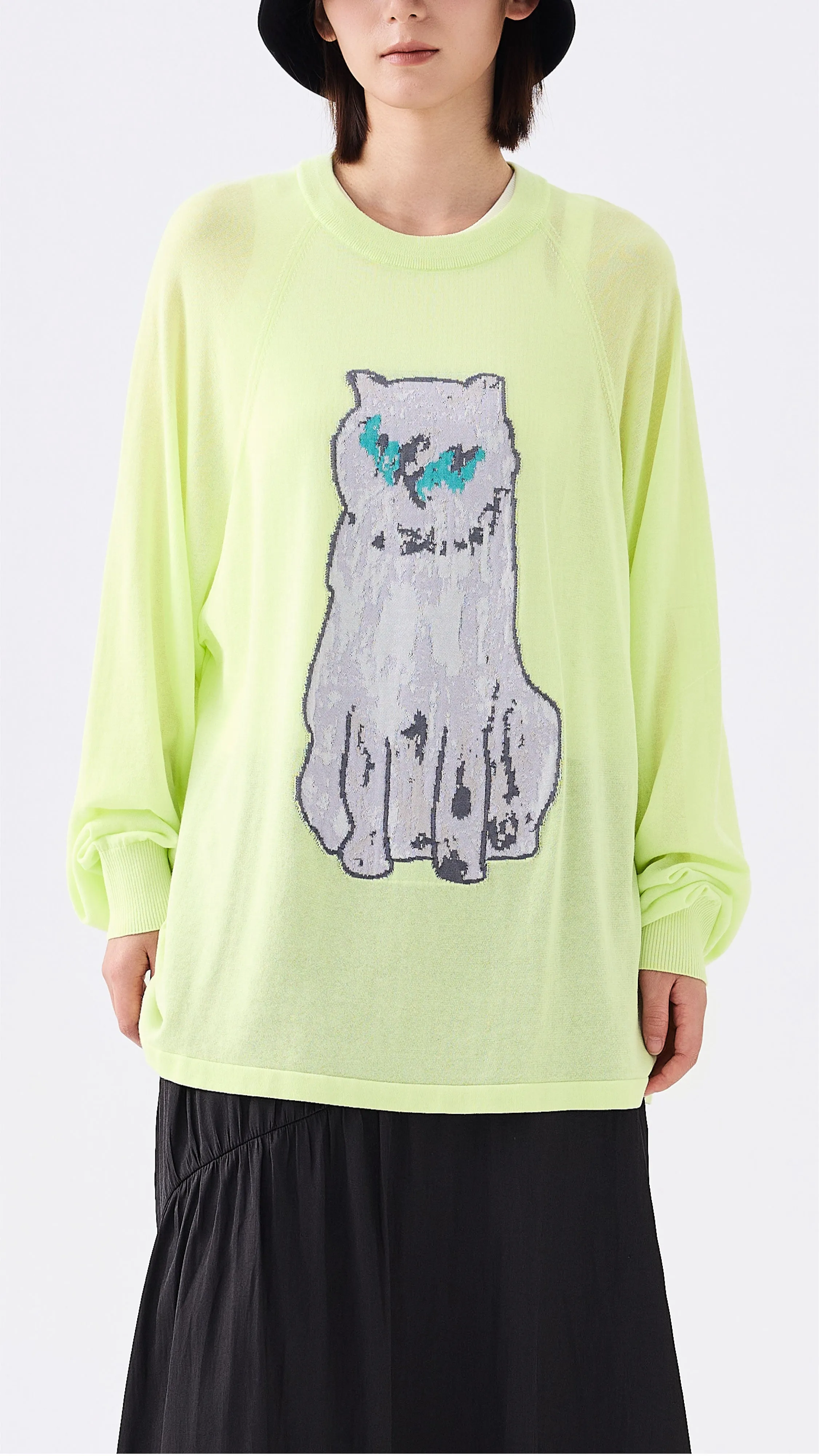 Mythical Animal Graphic Sweater sold by INITIAL Fashion