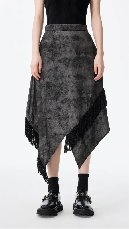 Western Faux Denim Pencil Skirt sold by INITIAL Fashion