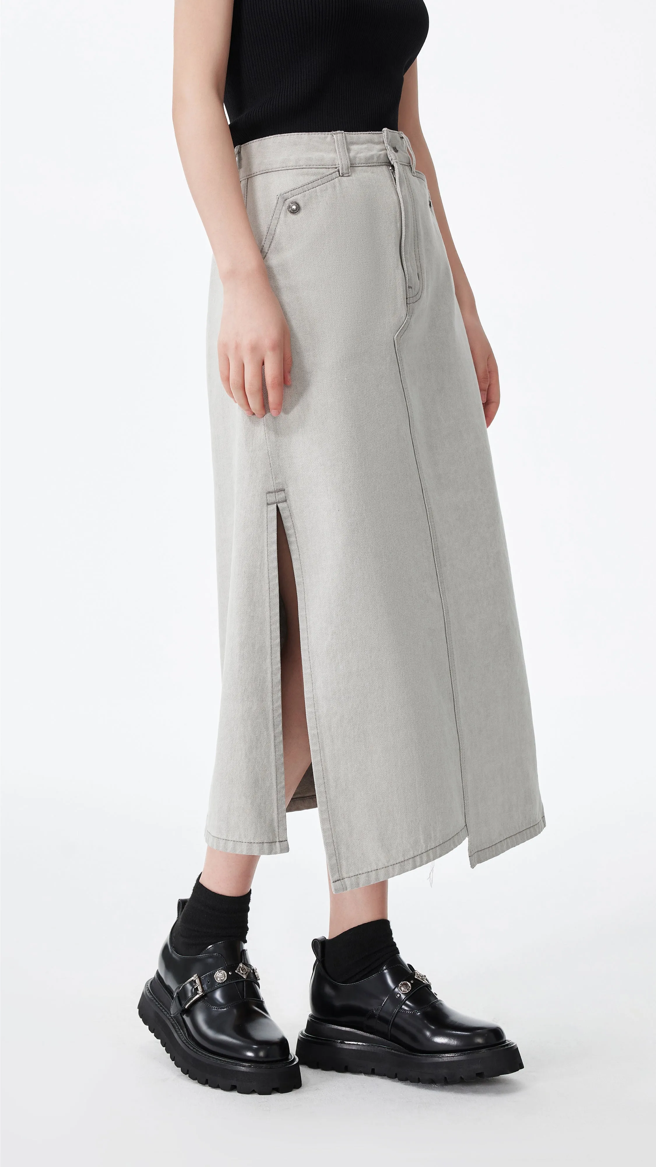 Rebuilt Cowboy Skirt sold by INITIAL Fashion product image thumbnail 2