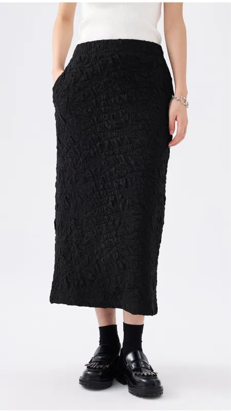 Textural Pencil Skirt sold by INITIAL Fashion
