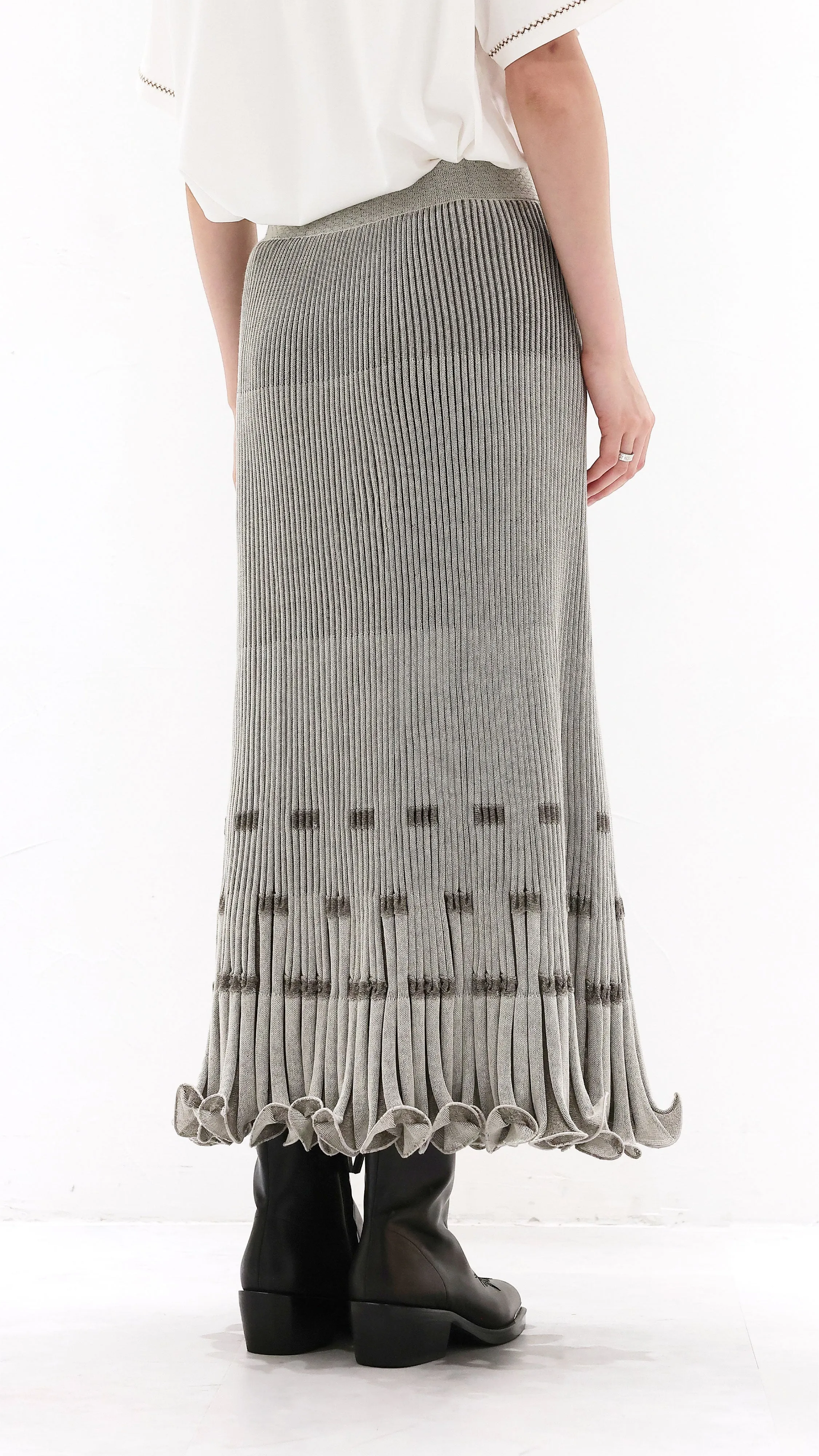 Fish Tail Knit Skirt sold by INITIAL Fashion product image thumbnail 3