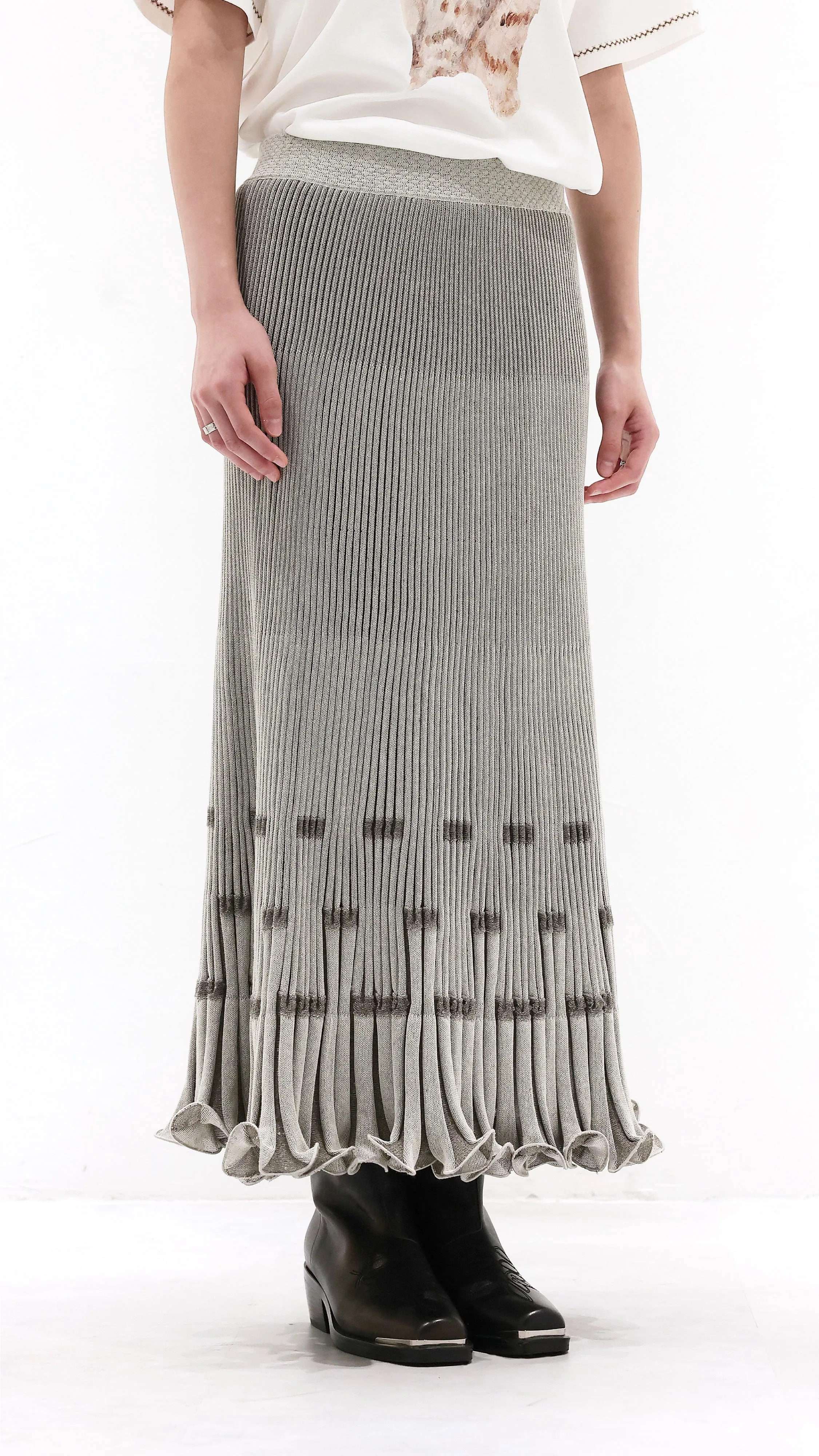 Fish Tail Knit Skirt sold by INITIAL Fashion product image thumbnail 2