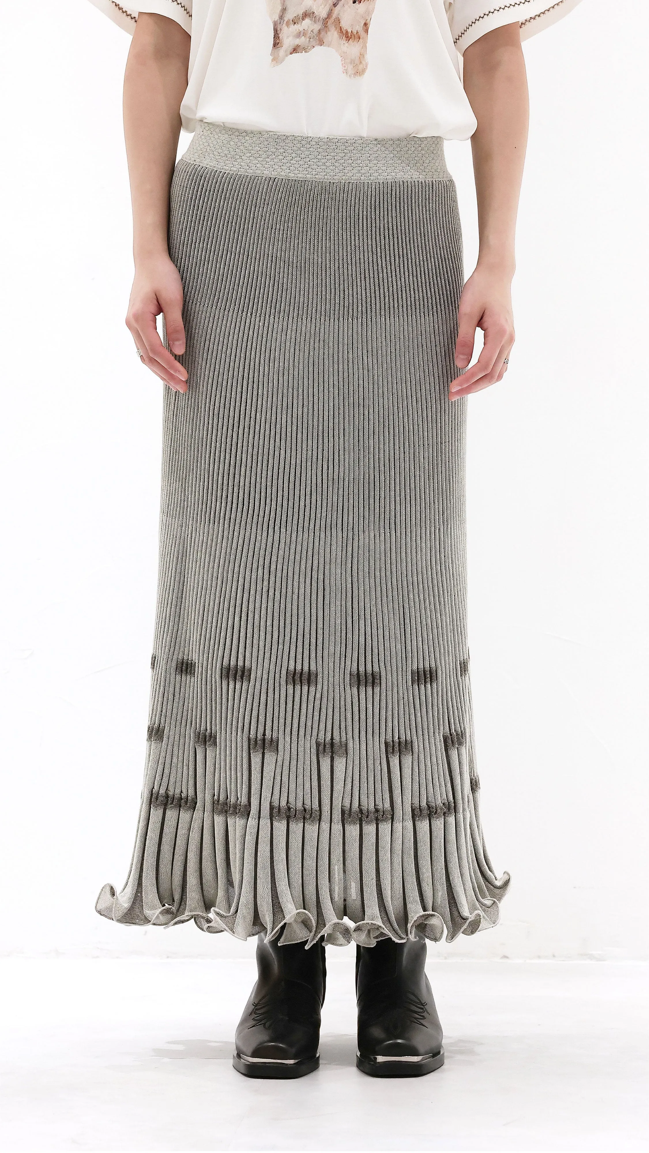 Fish Tail Knit Skirt sold by INITIAL Fashion