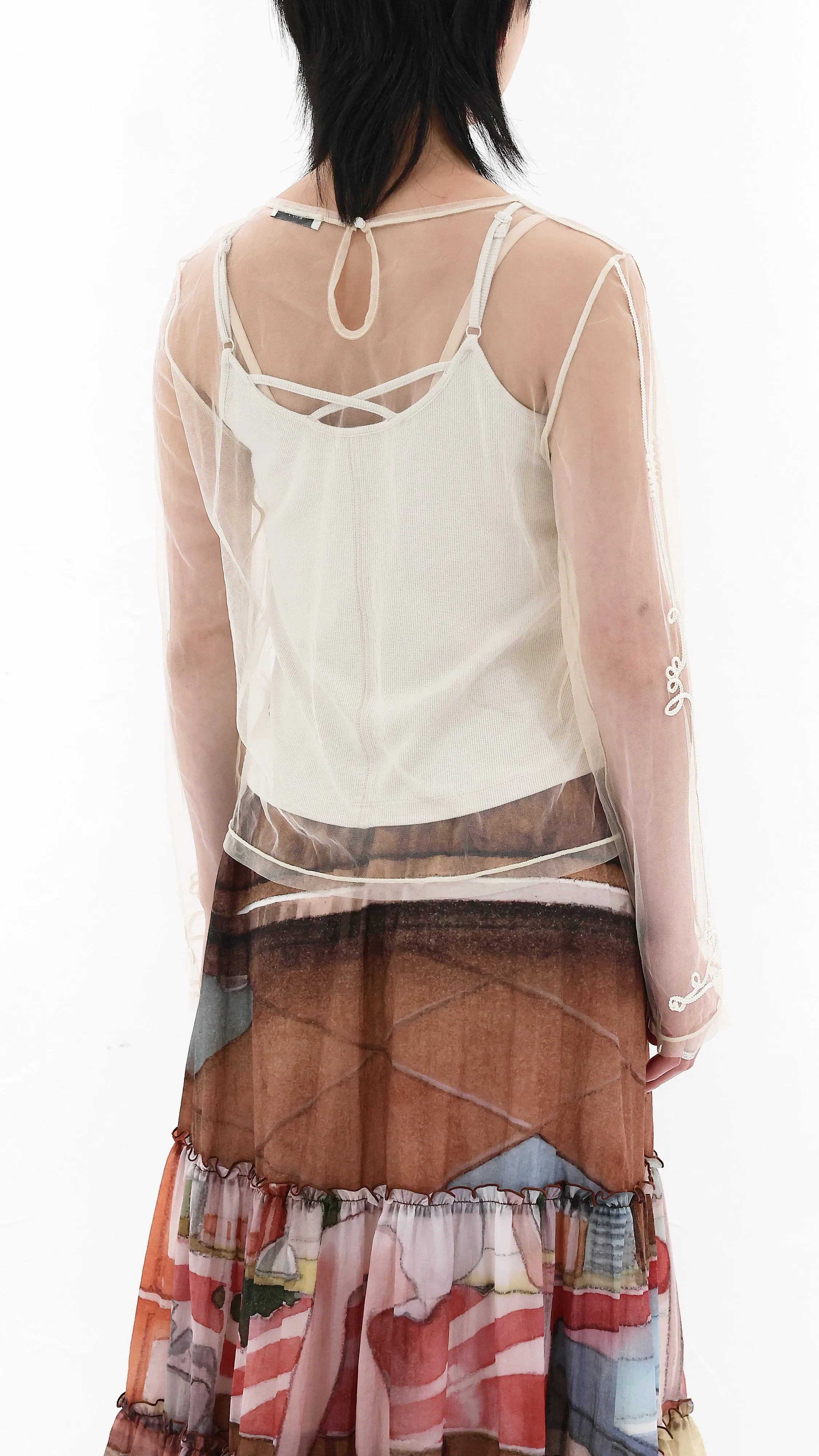 Western Bolero Sheer Tight Top sold by INITIAL Fashion product image thumbnail 3