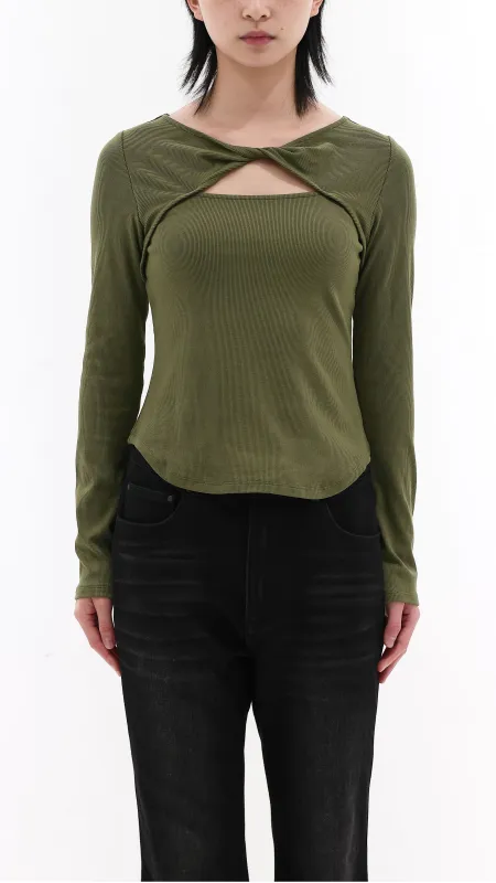 Boatneck Jersey Top sold by INITIAL Fashion