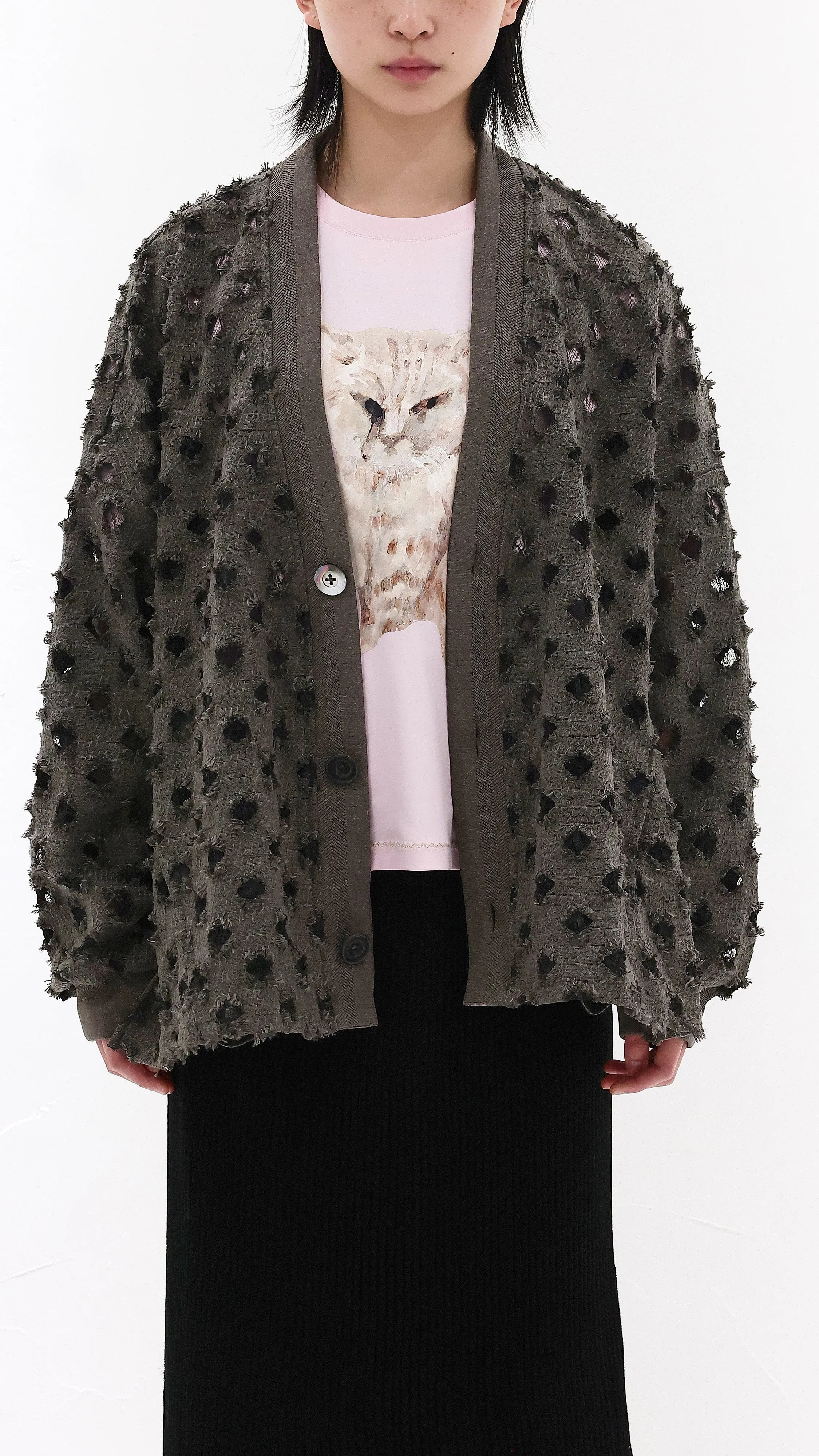 Fancy Jersey Cardigan sold by INITIAL Fashion