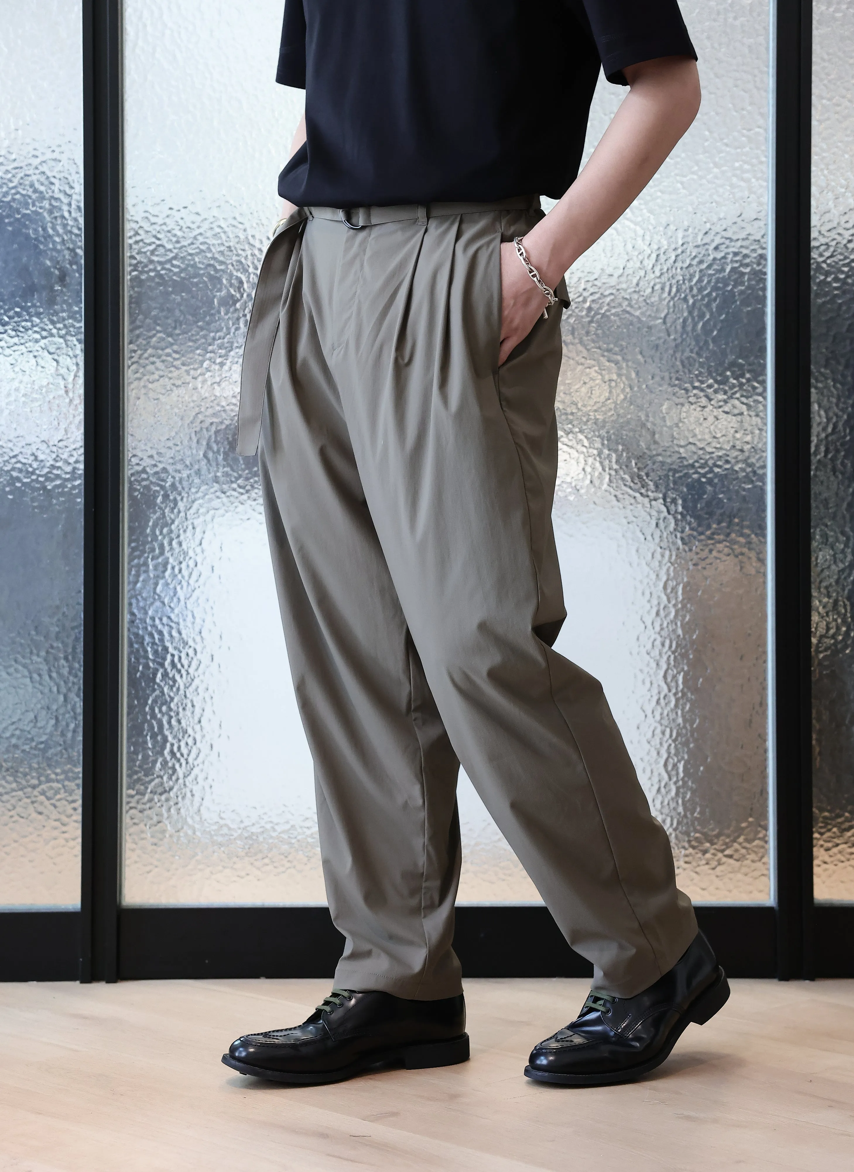 Ripstop Wide Tapered Pants sold by INITIAL Fashion product image thumbnail 3