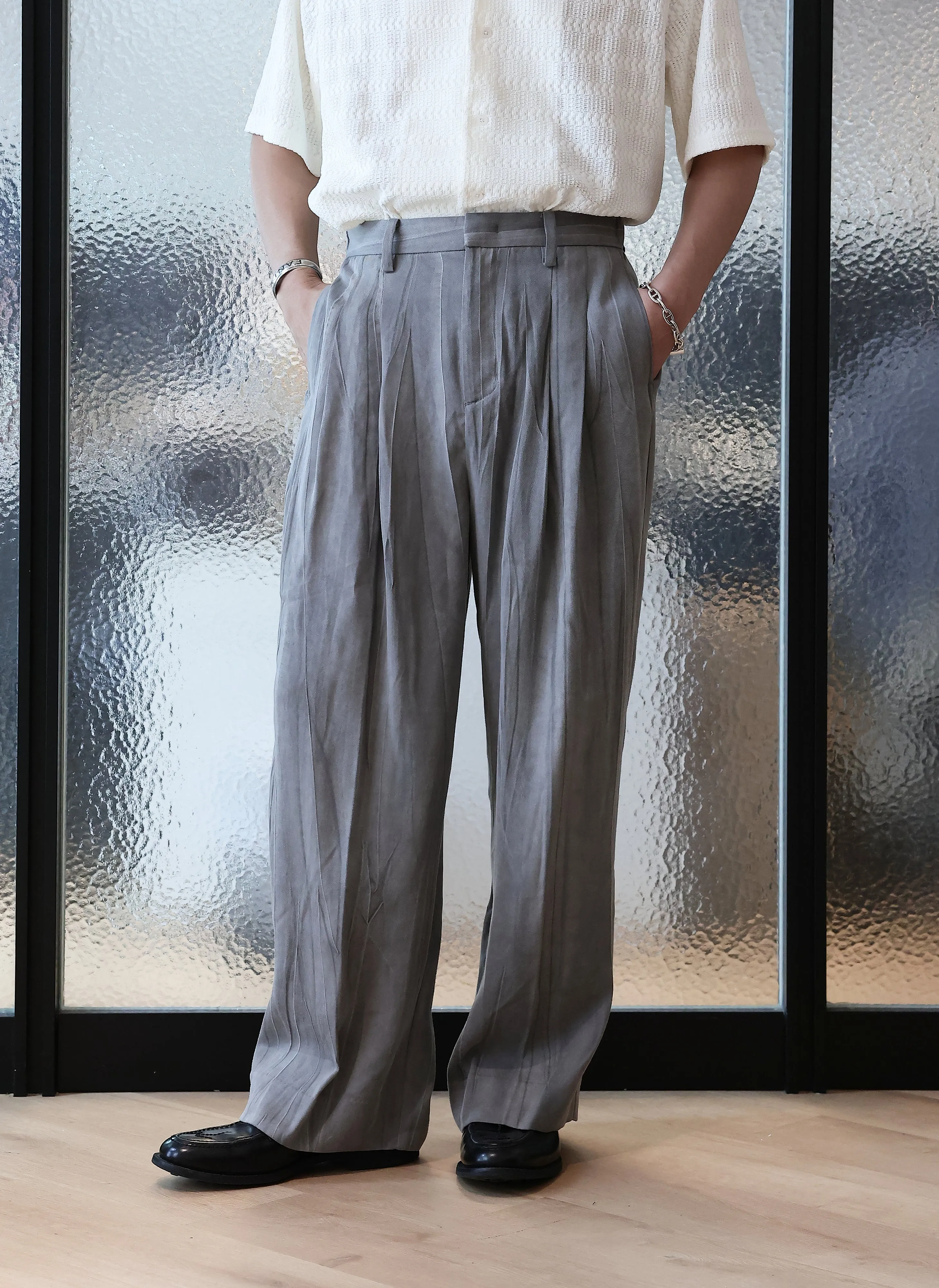 Wide Pleated Pants sold by INITIAL Fashion