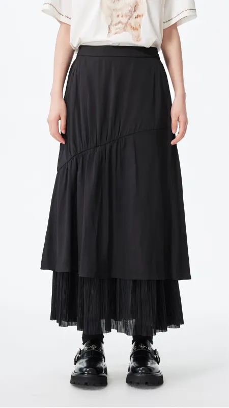 Pleated Patch Skirt sold by INITIAL Fashion