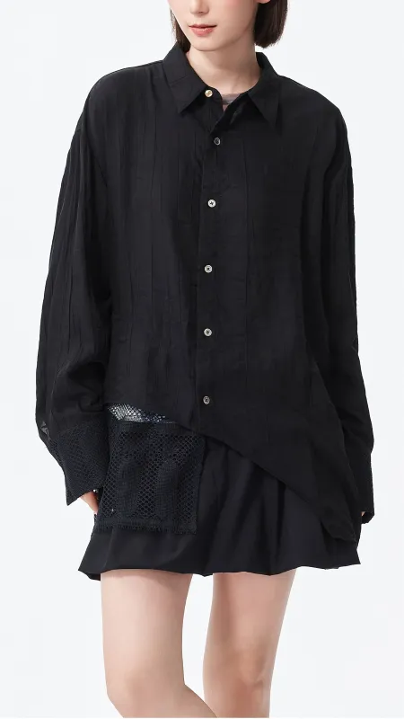 Shirt with Lace Detail sold by INITIAL Fashion