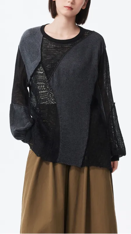 Patchwork Sweater sold by INITIAL Fashion