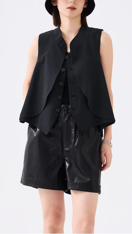 Waistcoat with Lace Detail sold by INITIAL Fashion