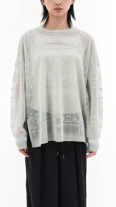 Oversized Lace Pullover sold by INITIAL Fashion