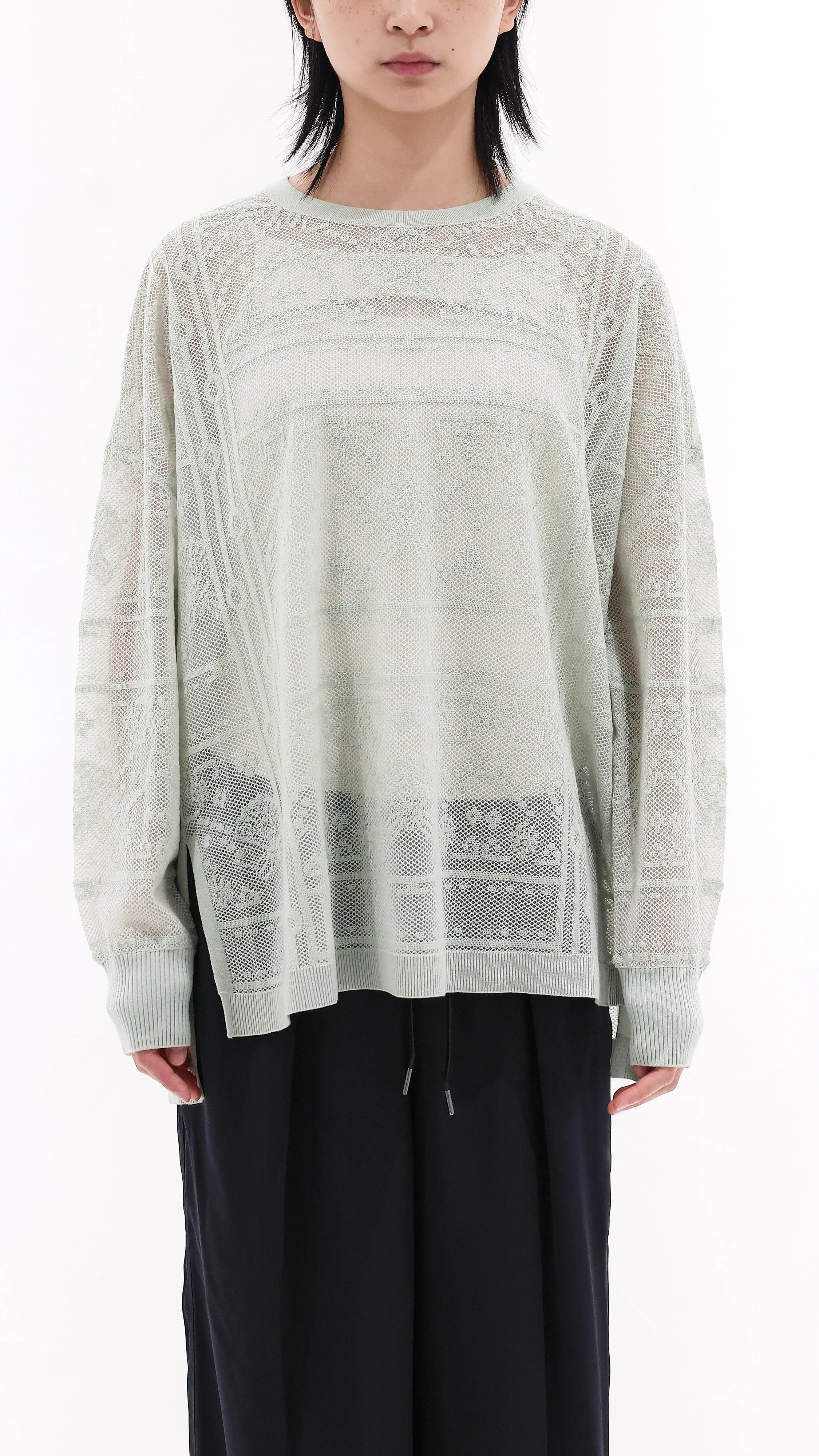Oversized Lace Pullover sold by INITIAL Fashion