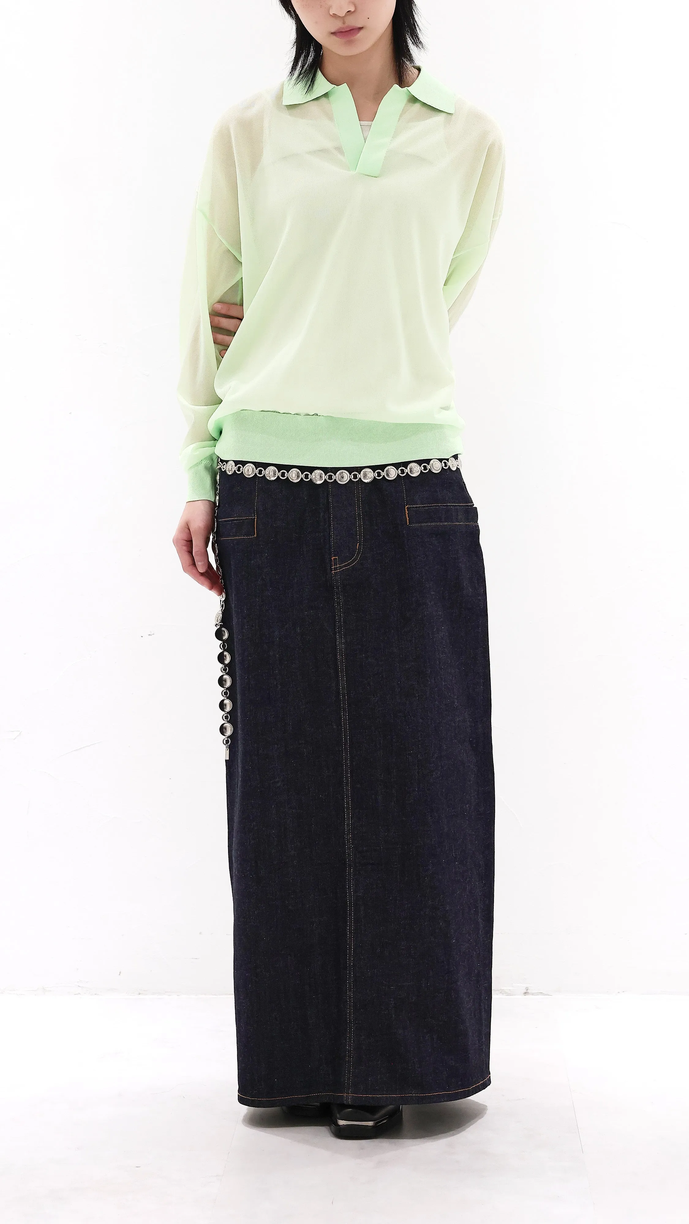 Denim Skirt sold by INITIAL Fashion product image thumbnail 4