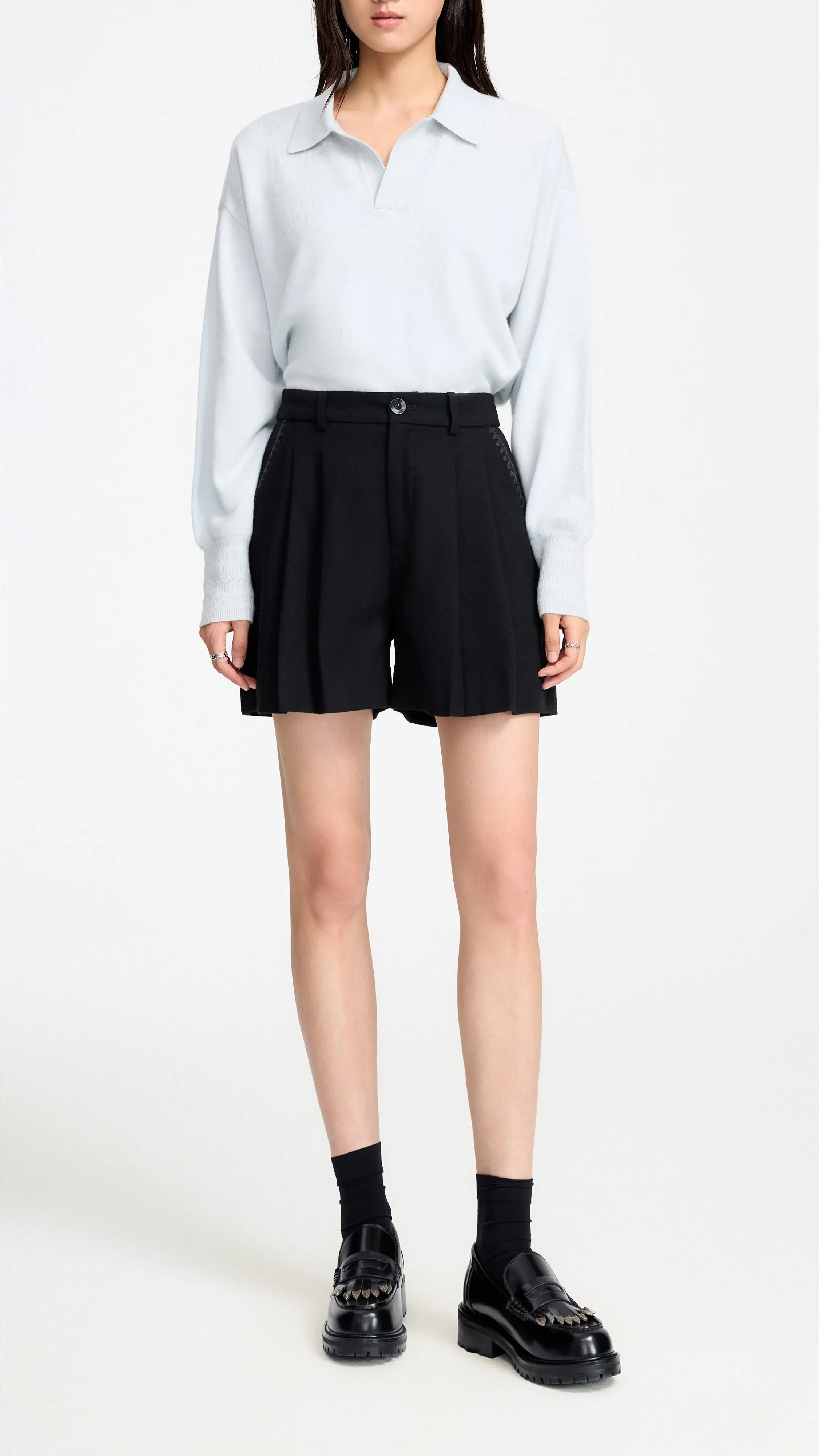 Woolen Shorts sold by INITIAL Fashion product image thumbnail 4
