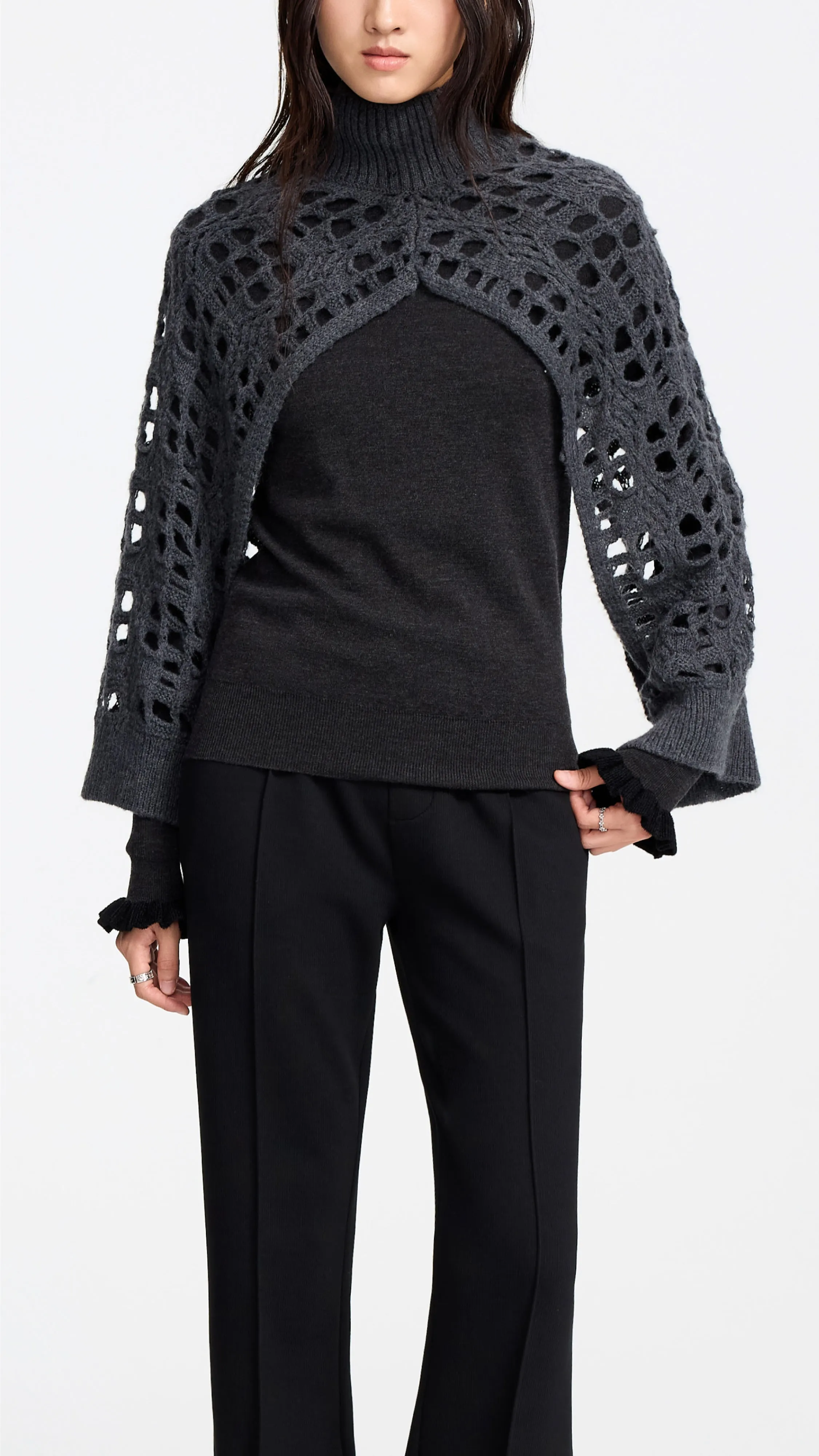 Knitted 2 Way Vest sold by INITIAL Fashion product image thumbnail 2