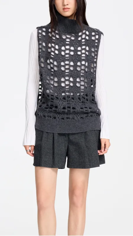 Knitted 2 Way Vest sold by INITIAL Fashion