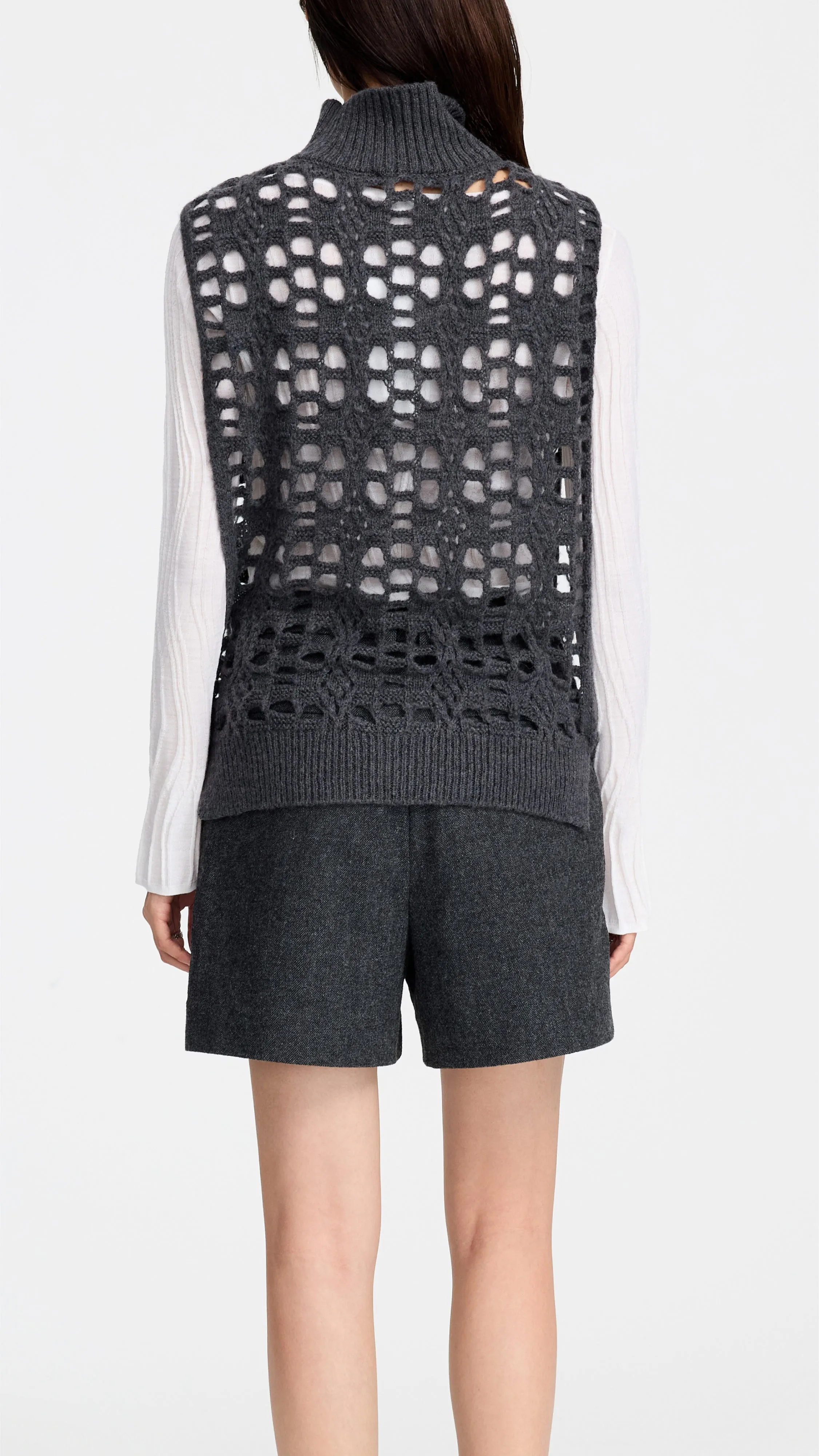 Knitted 2 Way Vest sold by INITIAL Fashion product image thumbnail 4