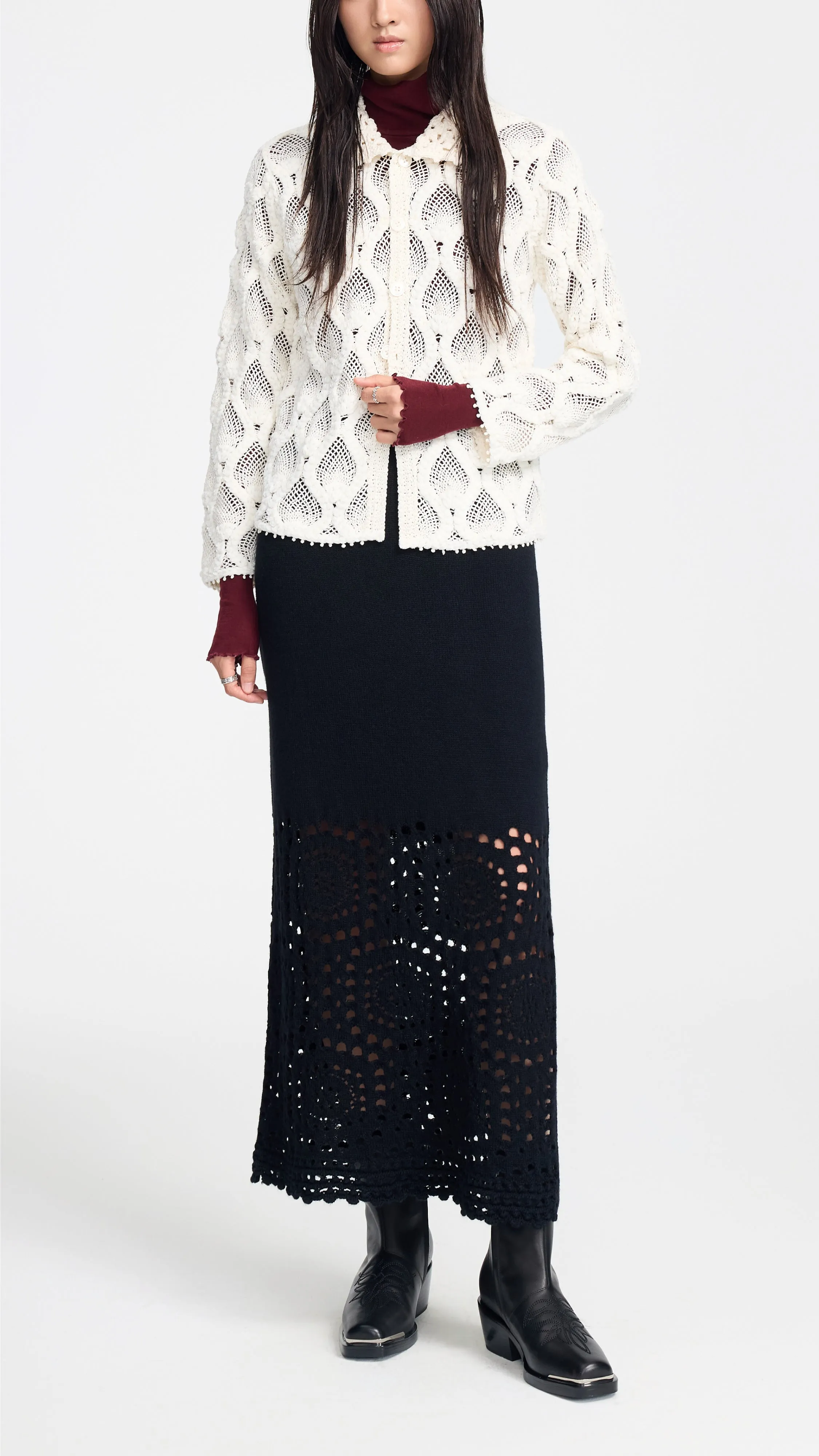 Crochet Cardigan sold by INITIAL Fashion product image thumbnail 4