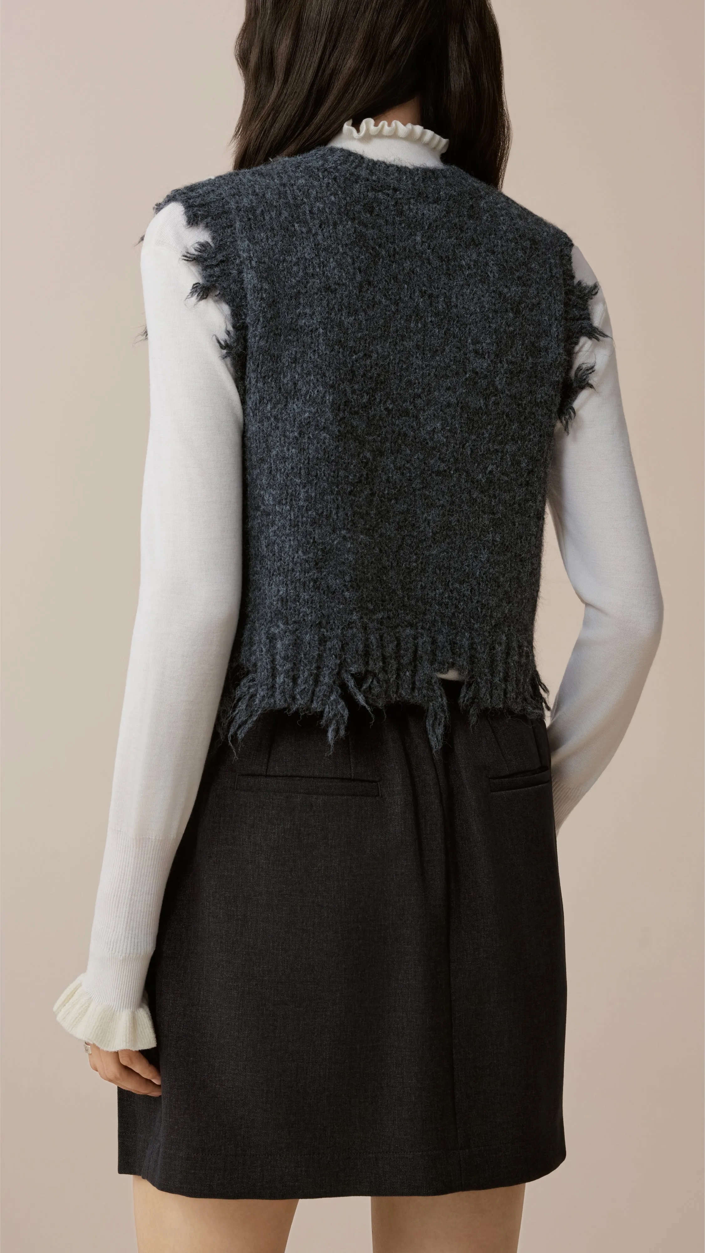 Distressed Knit Vest sold by INITIAL Fashion product image thumbnail 3