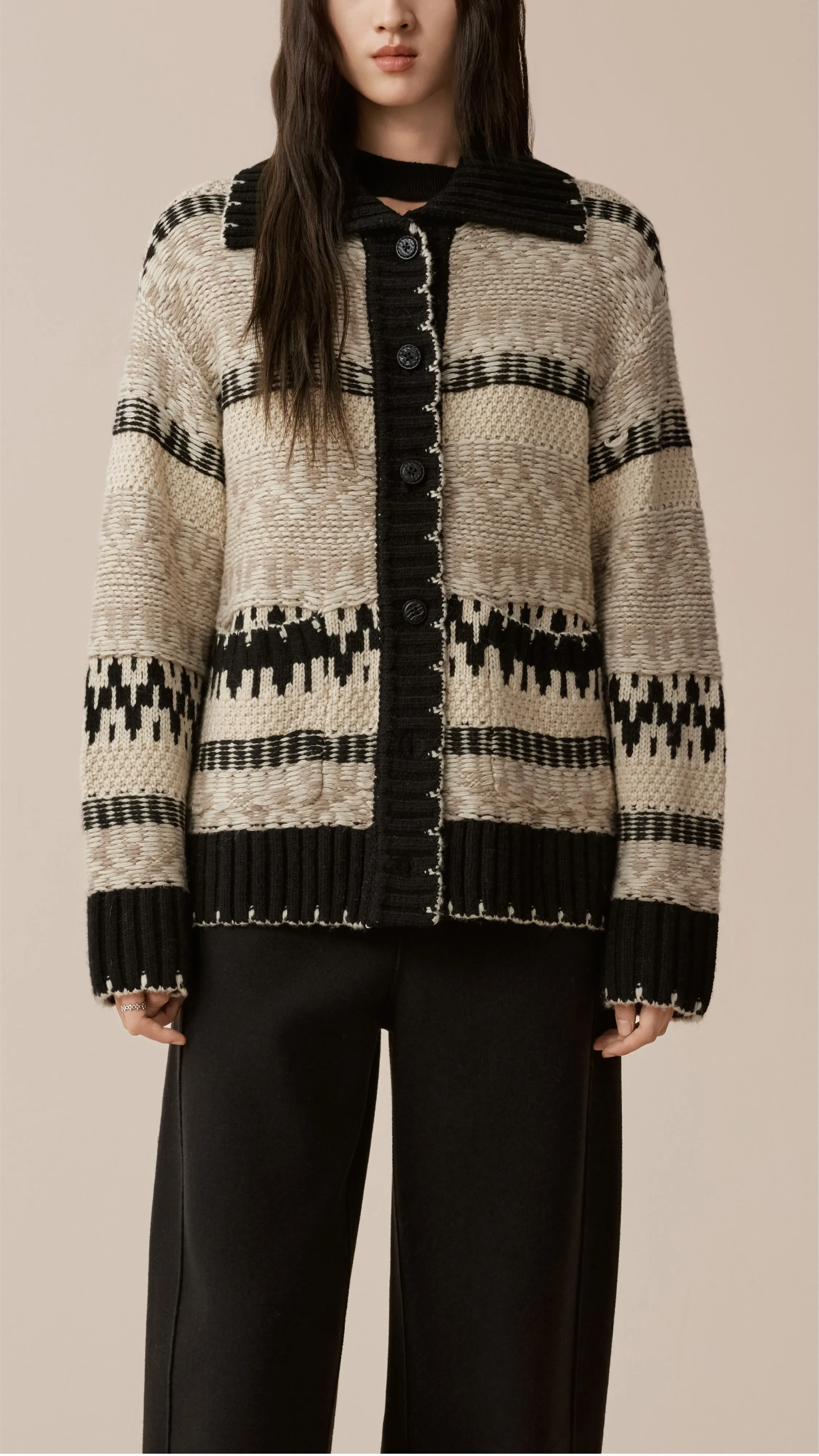 Fancy Yarn Cardigan sold by INITIAL Fashion