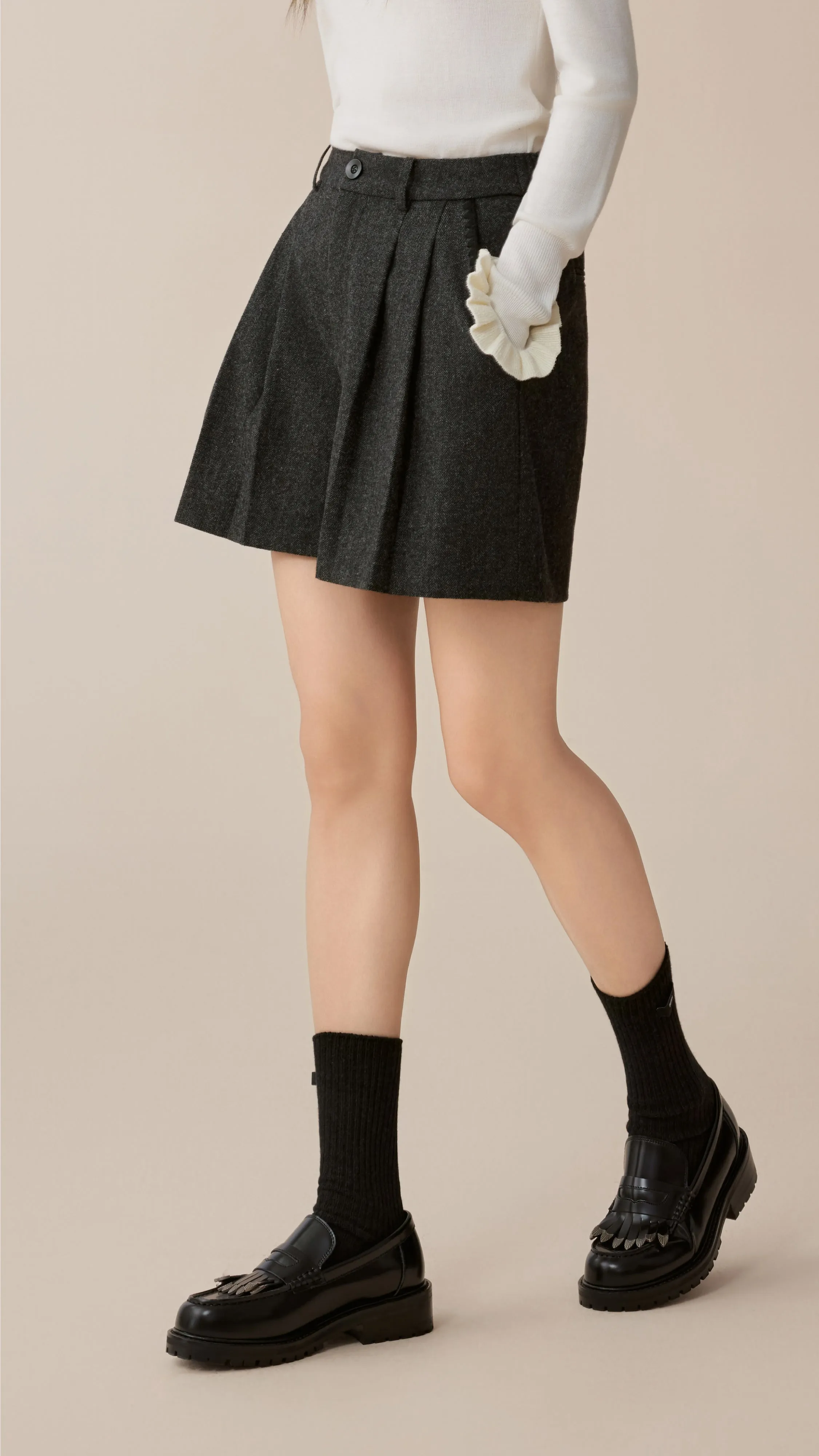 Woolen Shorts sold by INITIAL Fashion product image thumbnail 2