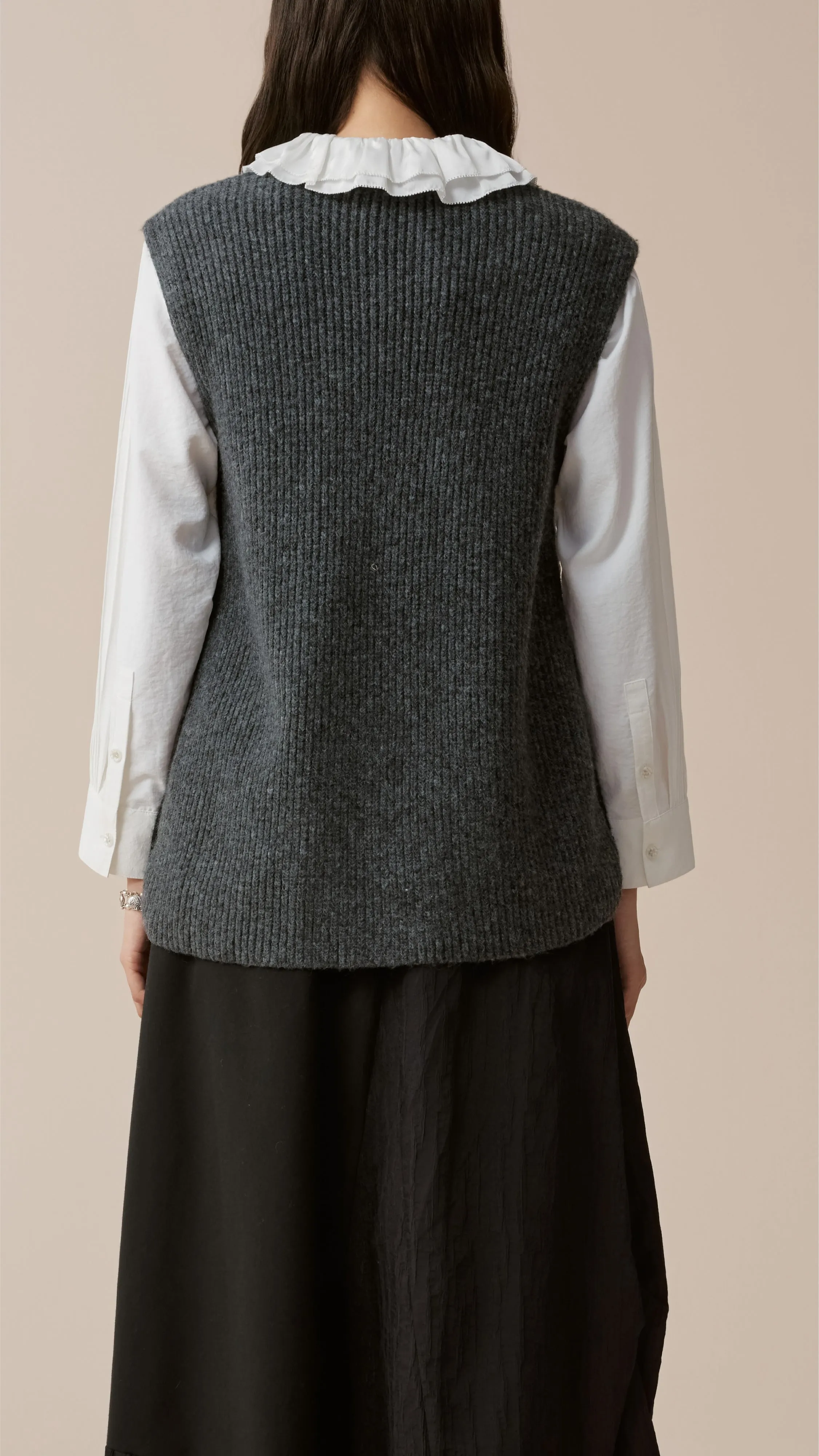 Patchwork Knit Vest sold by INITIAL Fashion product image thumbnail 4
