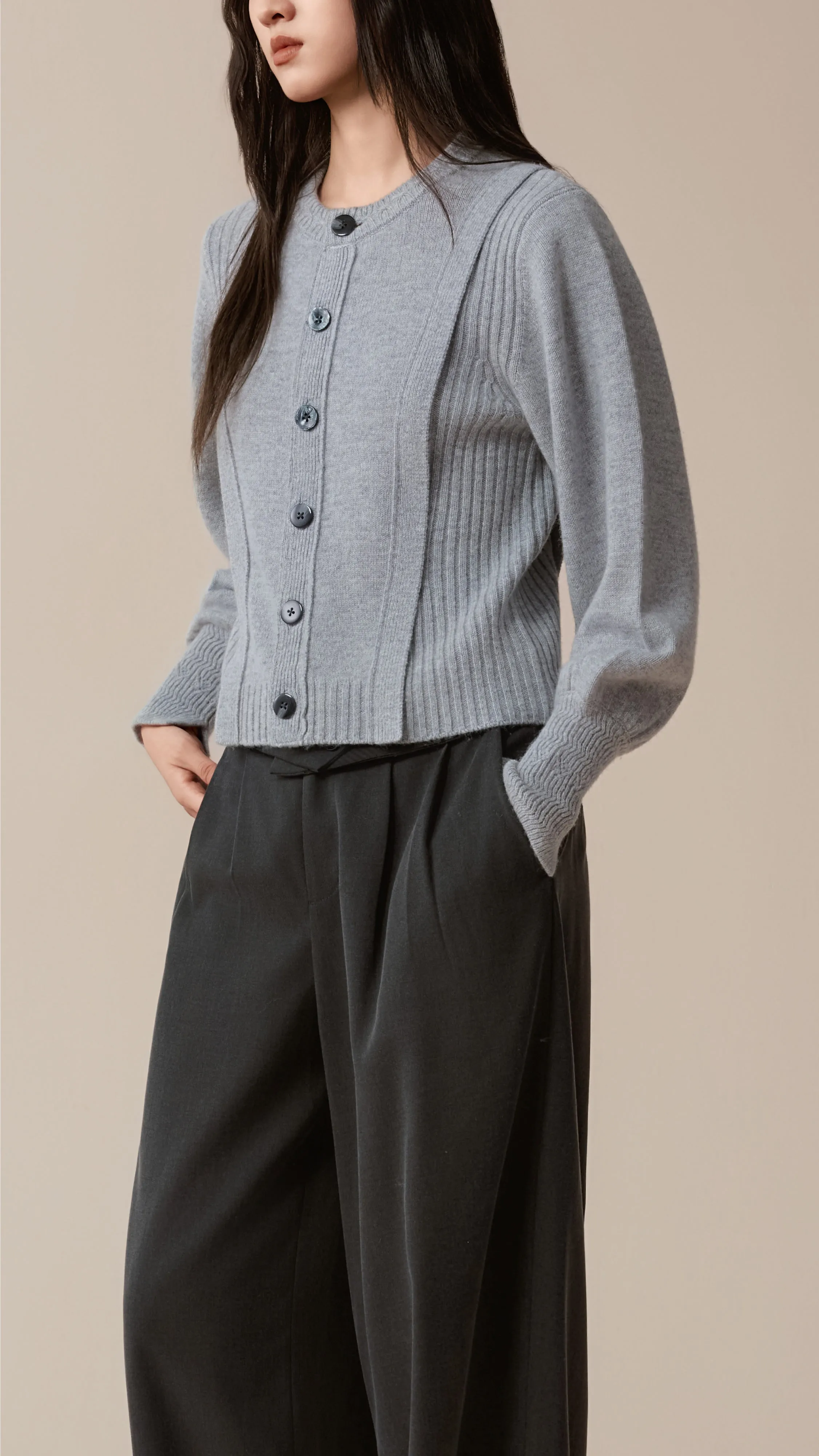 Waisted Cardigan sold by INITIAL Fashion product image thumbnail 2