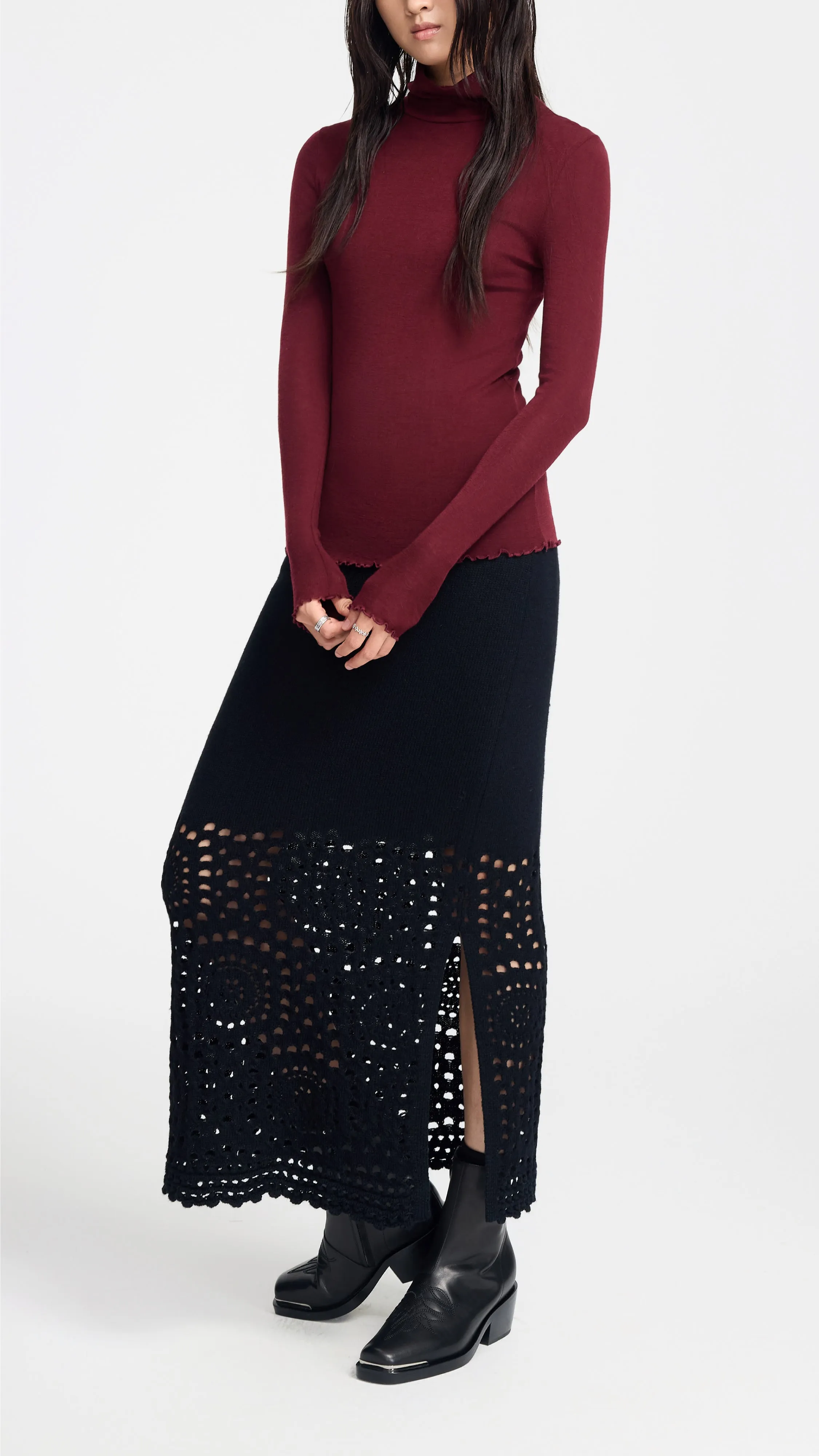 Turtle Neck Slim Cut Top sold by INITIAL Fashion product image thumbnail 4