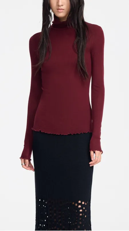 Turtle Neck Slim Cut Top sold by INITIAL Fashion